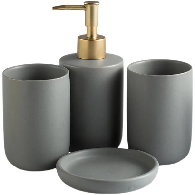 Classic Modern Bathroom Accessory Set