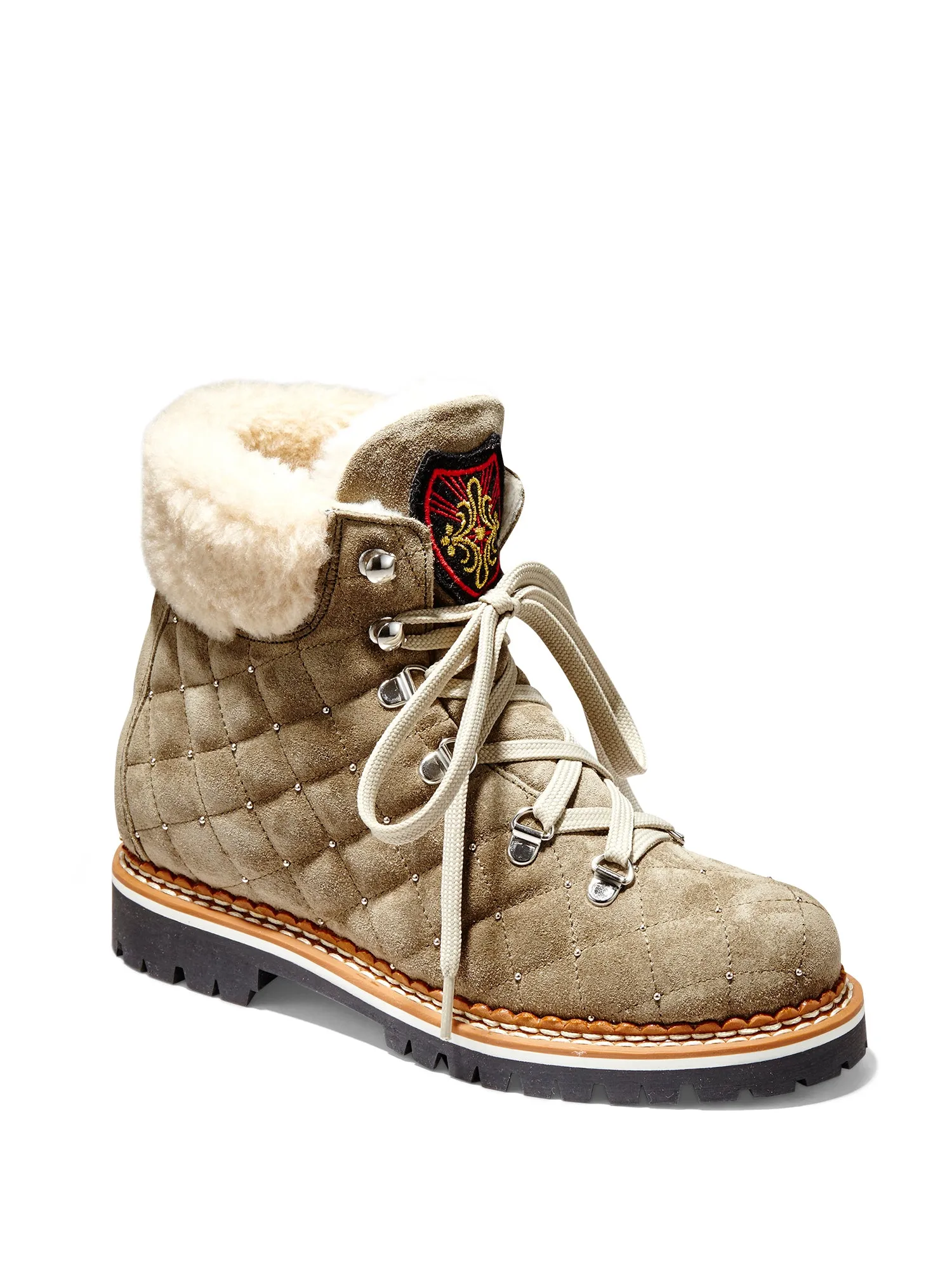 Colby Quilted Suede Hiker Boot