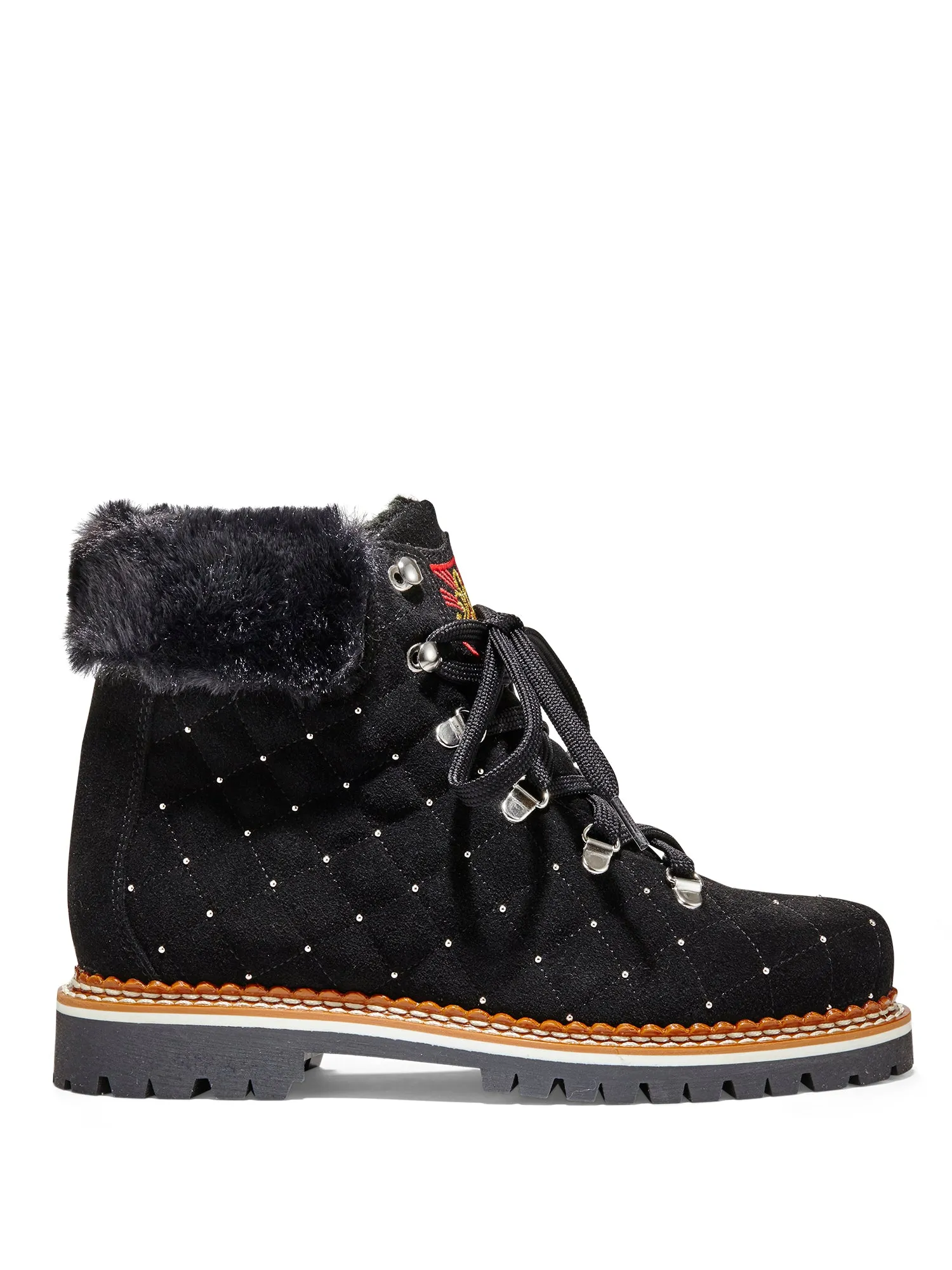 Colby Quilted Suede Hiker Boot