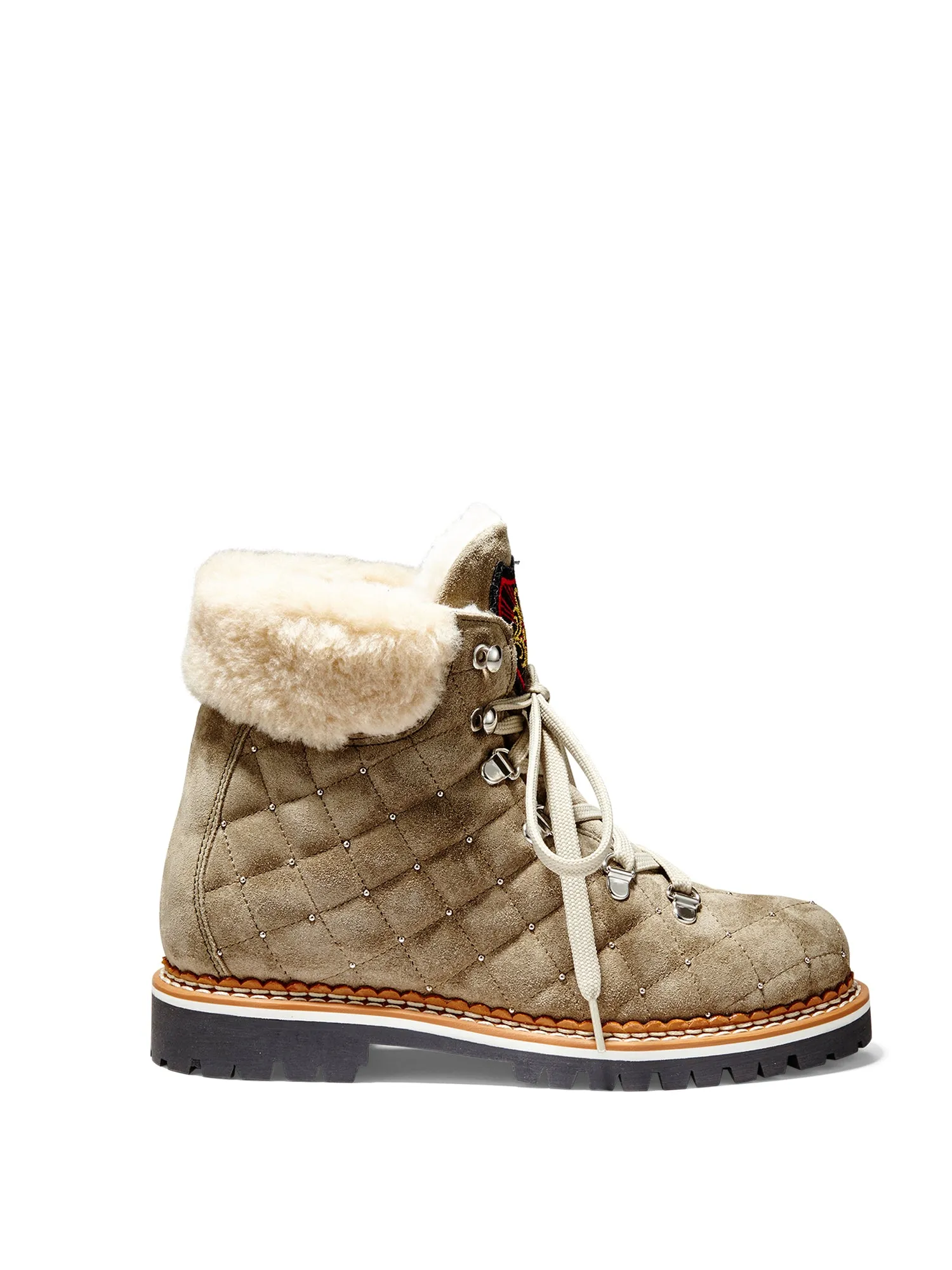 Colby Quilted Suede Hiker Boot