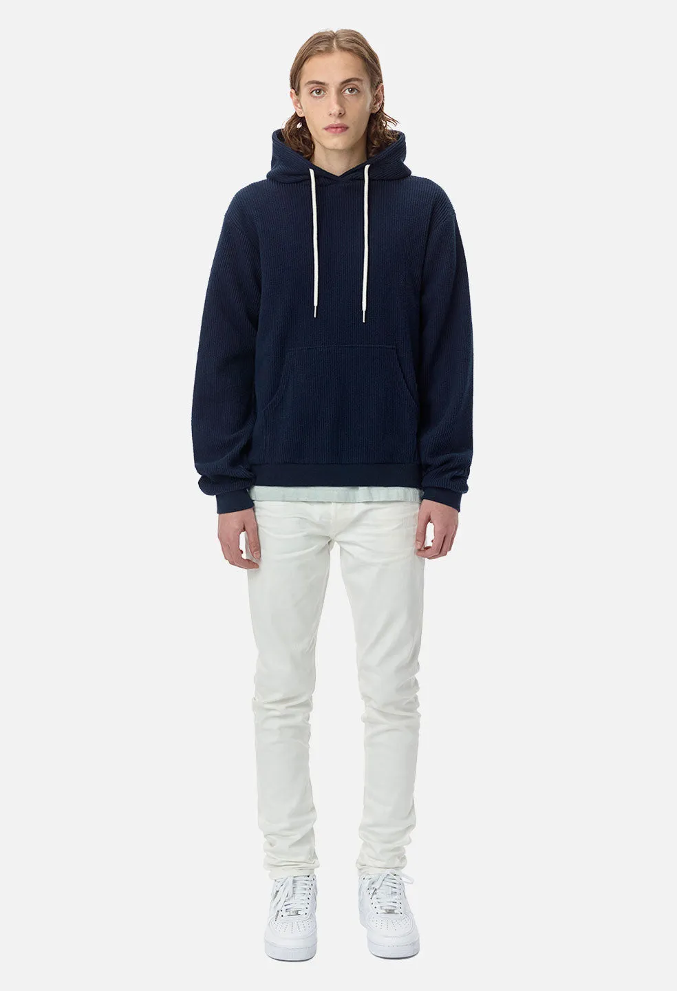 Corduroy Beach Hoodie / Navy