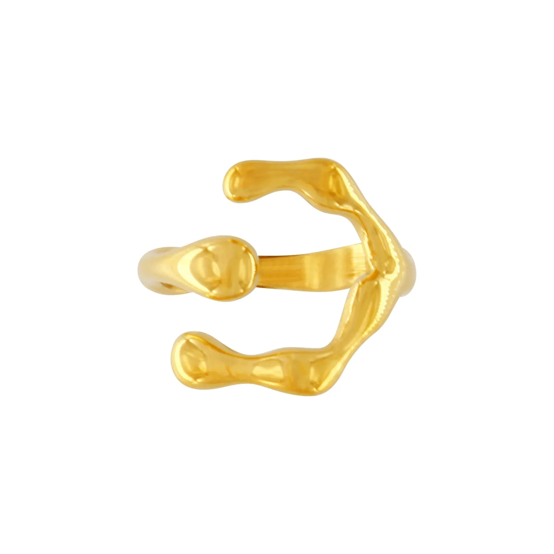 Courage Waterproof Lucky Ring 18K Gold Plating