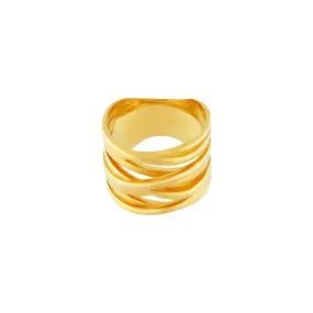 Courage Waterproof Wrap It Ring 18K Gold Plating