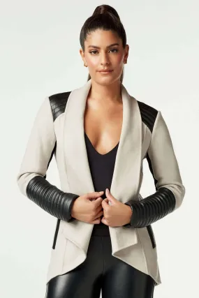 Draped Tech Wool Coat