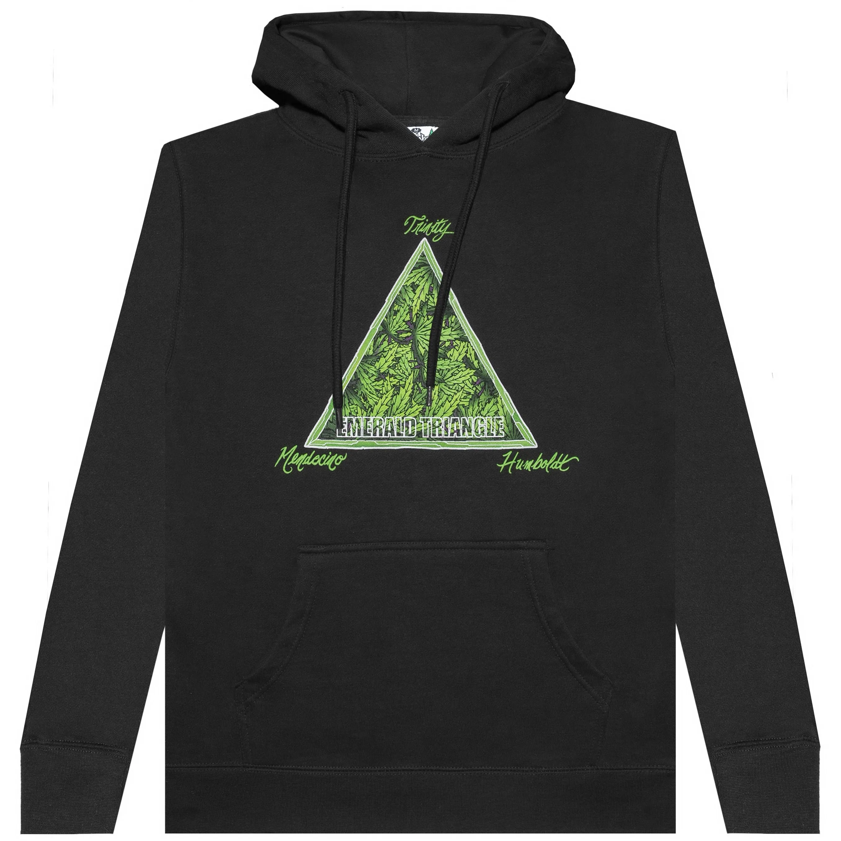 Emerald Triangle Pullover Hoodie Black