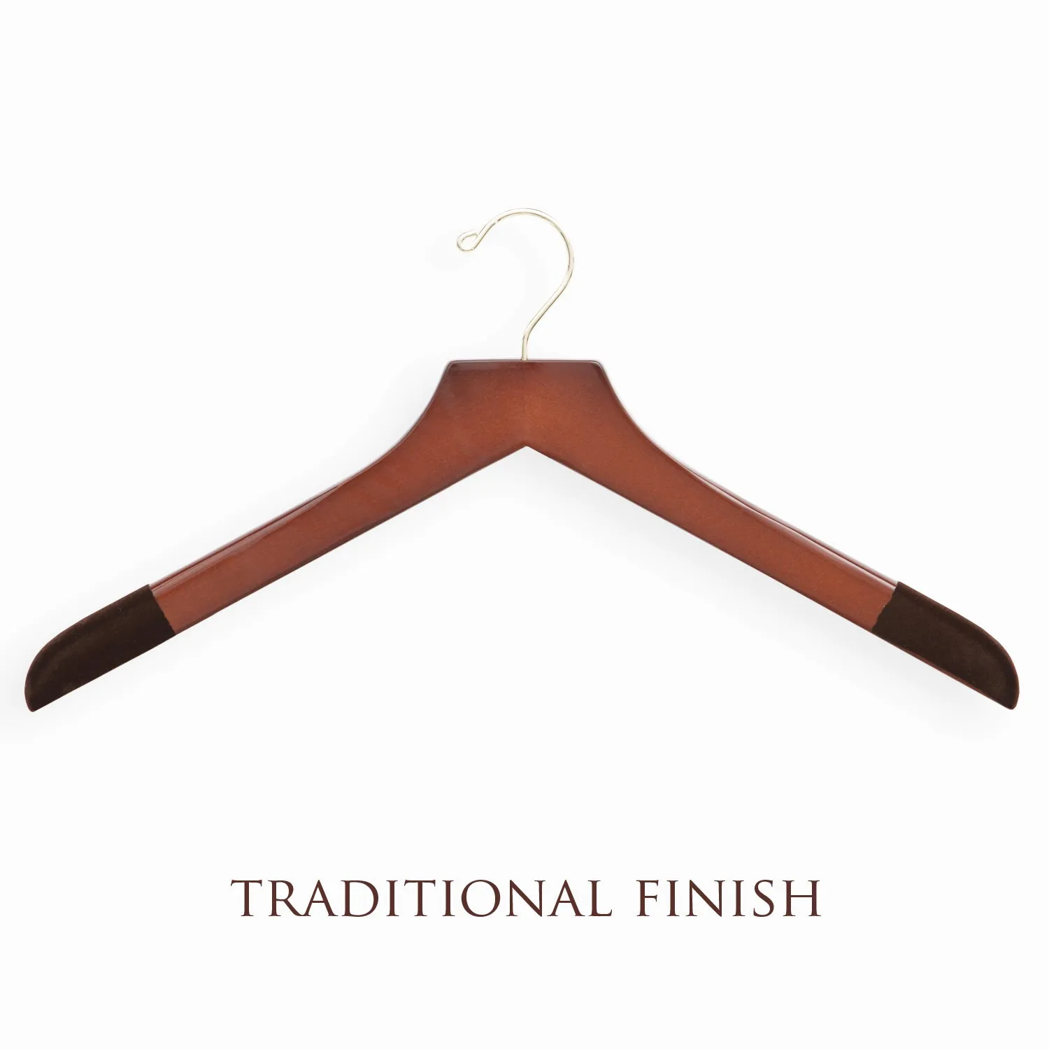 Extra-Large 21" Luxury Wooden Sweater and Polo Hanger