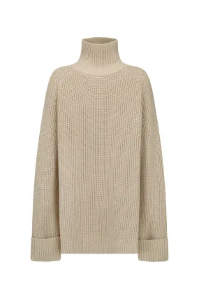 FEELS RIGHT WOOL BLEND KNIT- BEIGE