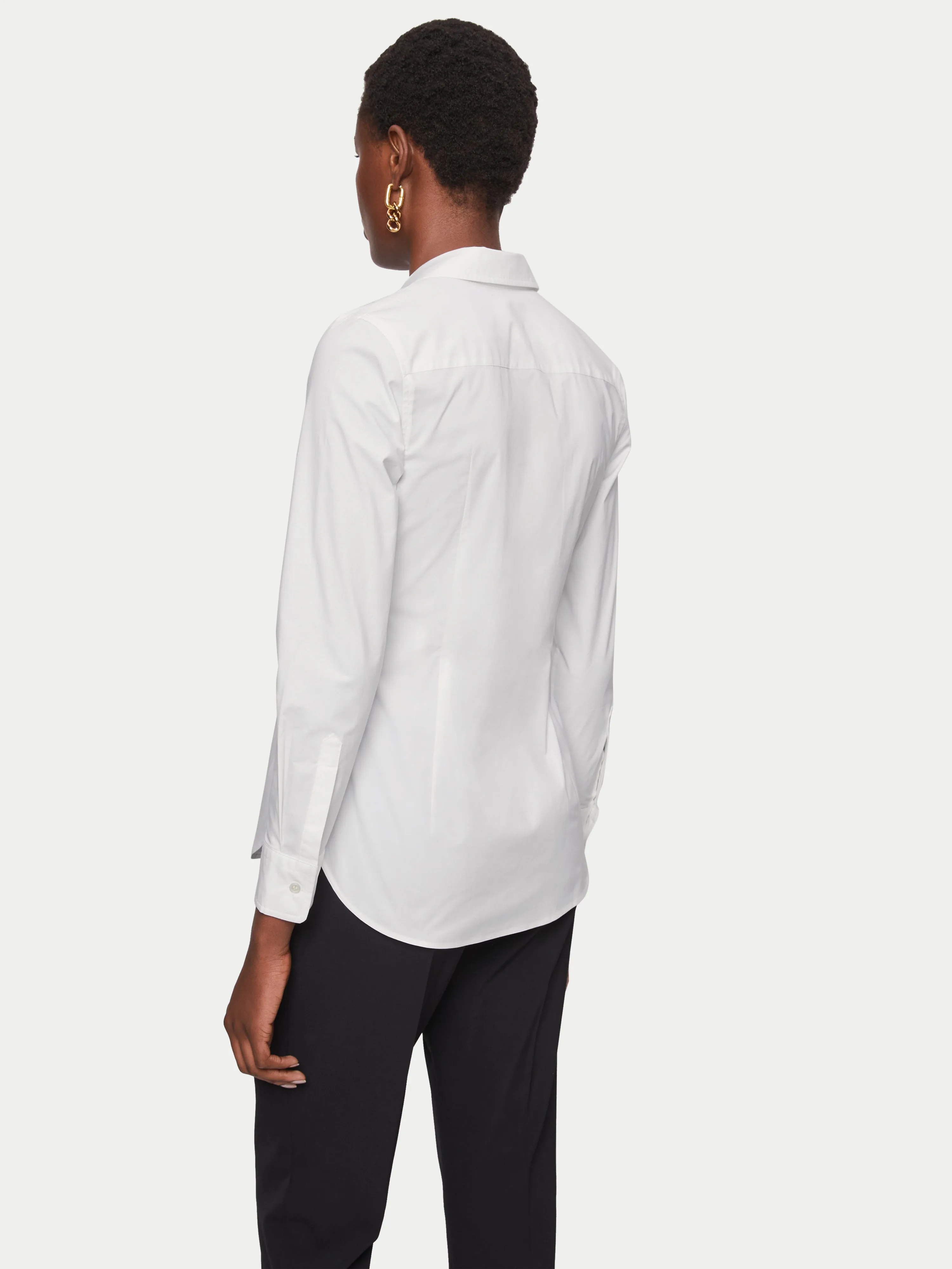 Fitted Cotton Shirt | White