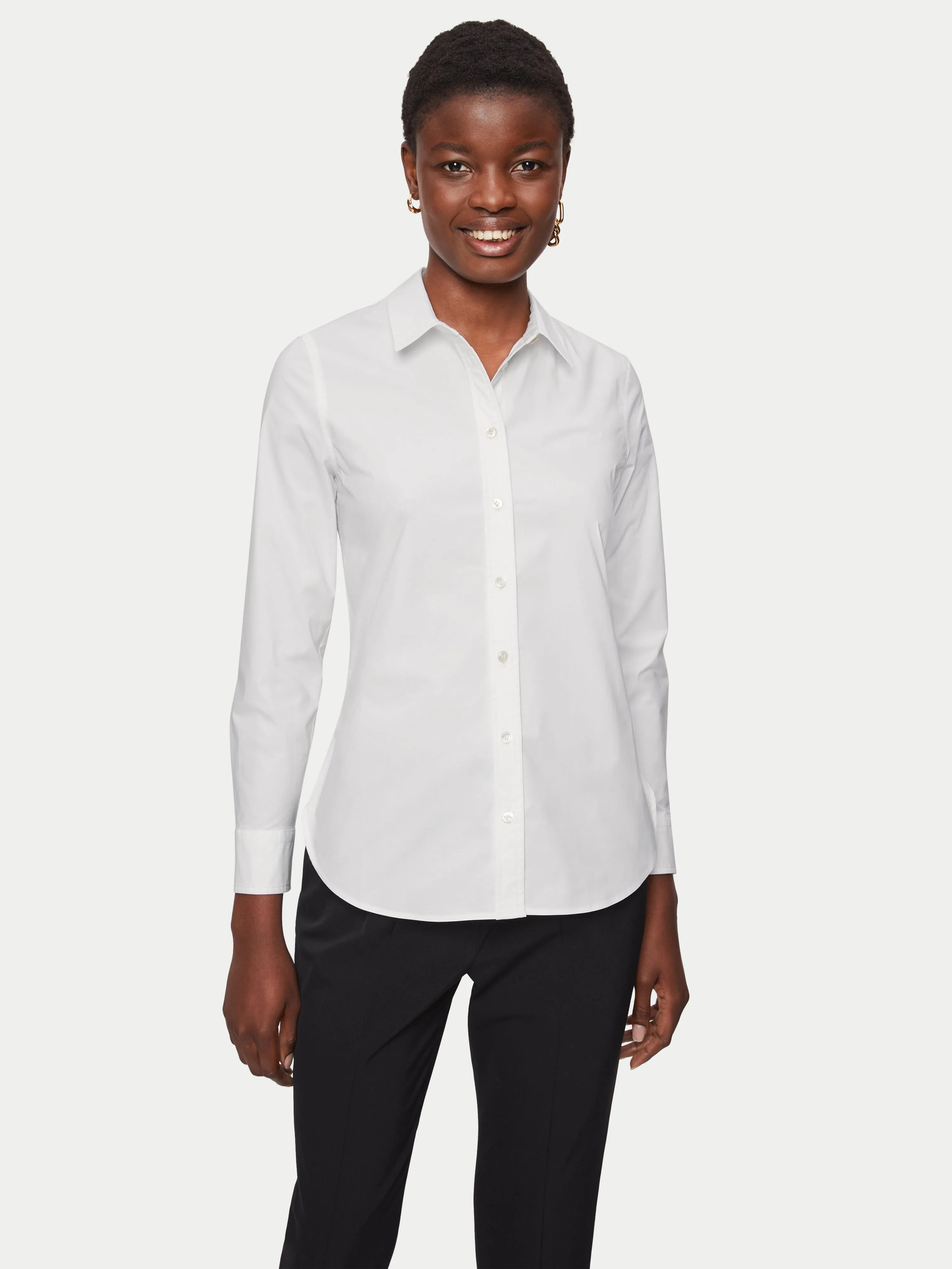 Fitted Cotton Shirt | White