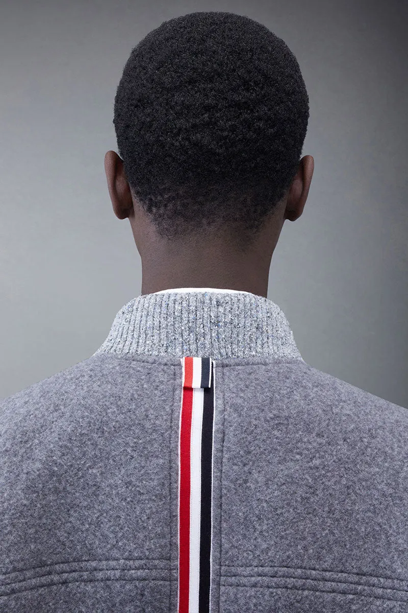 Fleece Stripe Bomber