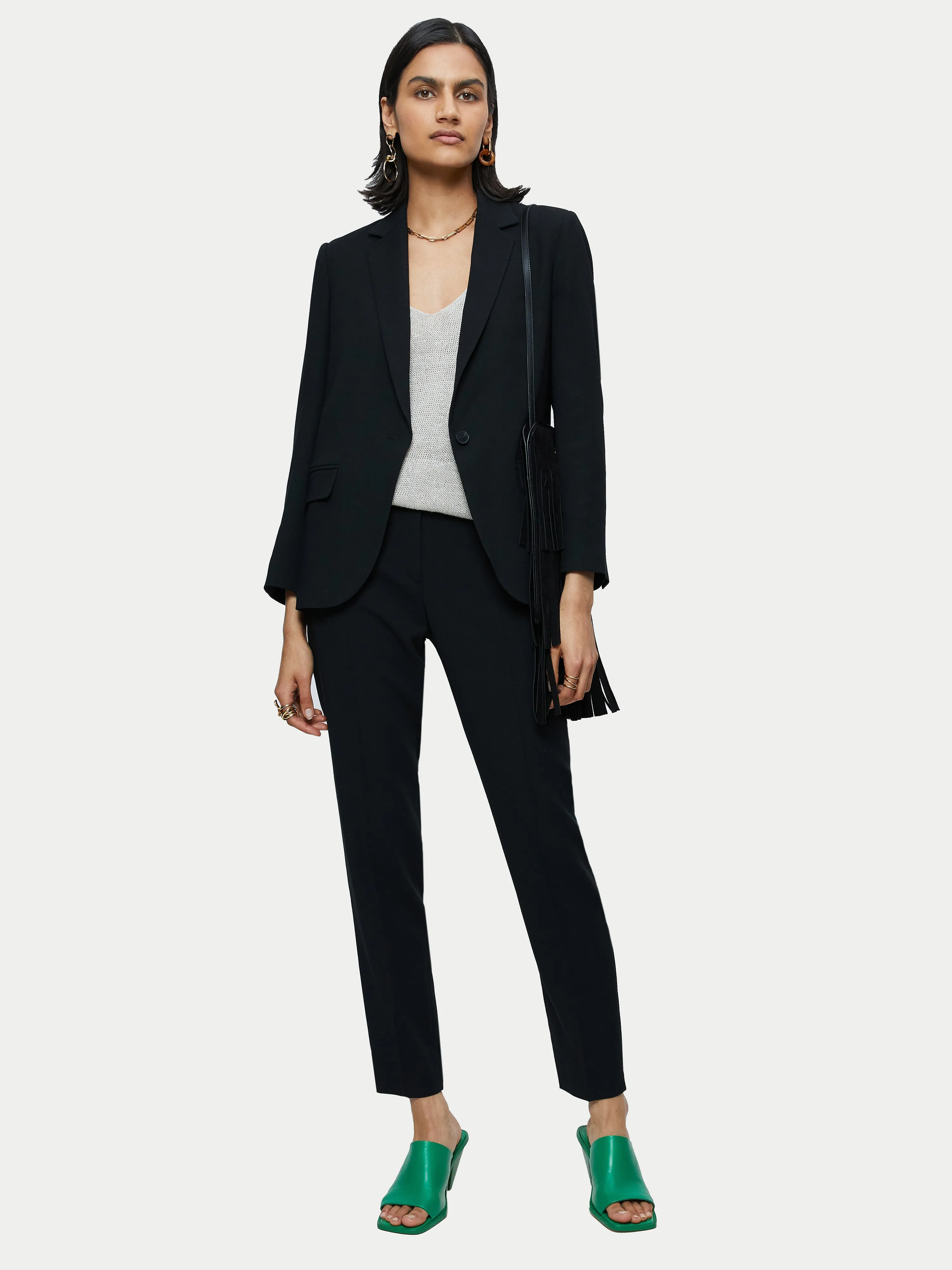 Fluid Twill Brook Blazer | Black