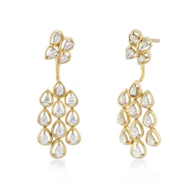 Freeflowing Patter Diamond Earrings