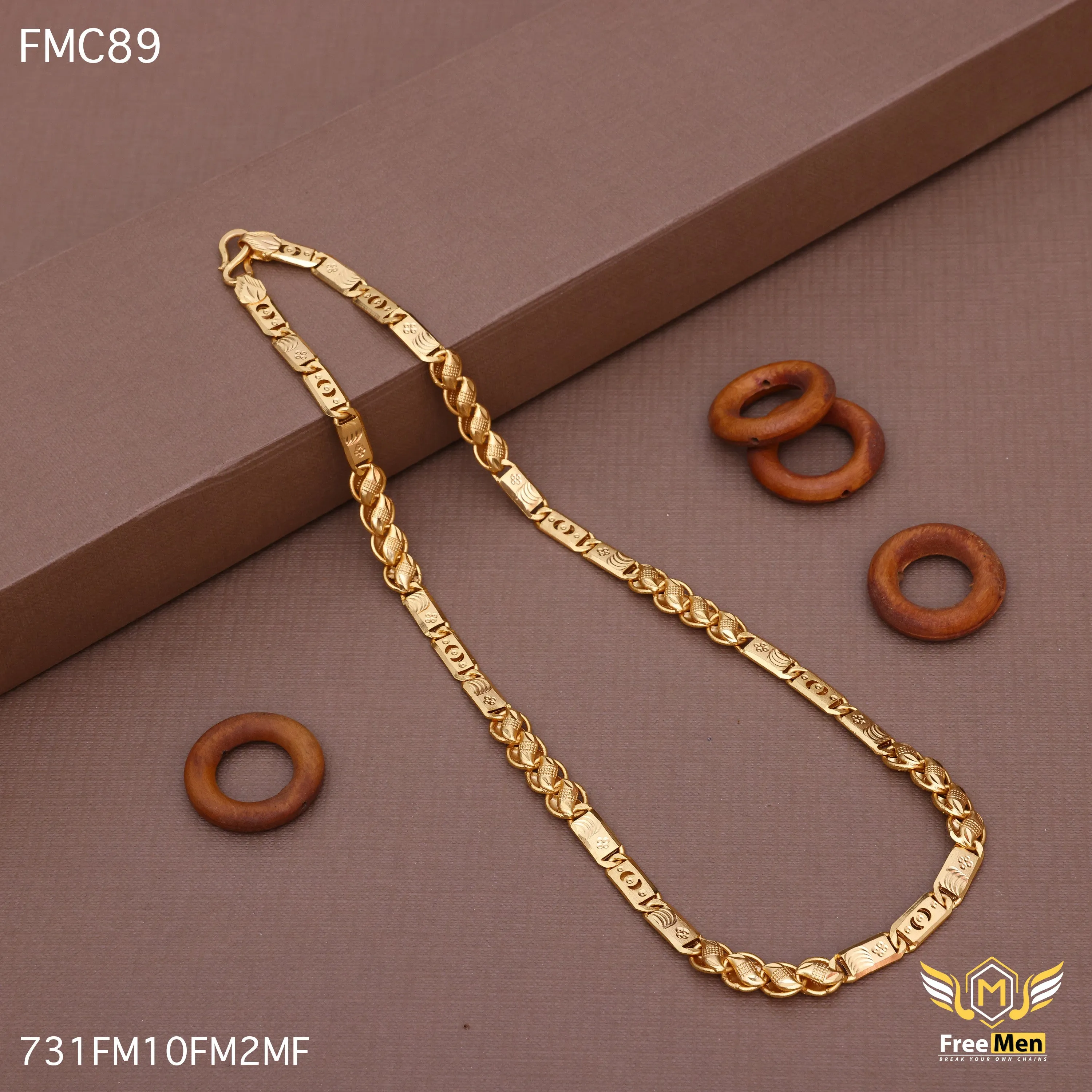 Freemen Gratifying Kohli Nawabi OBT Chain for Men - FMC89