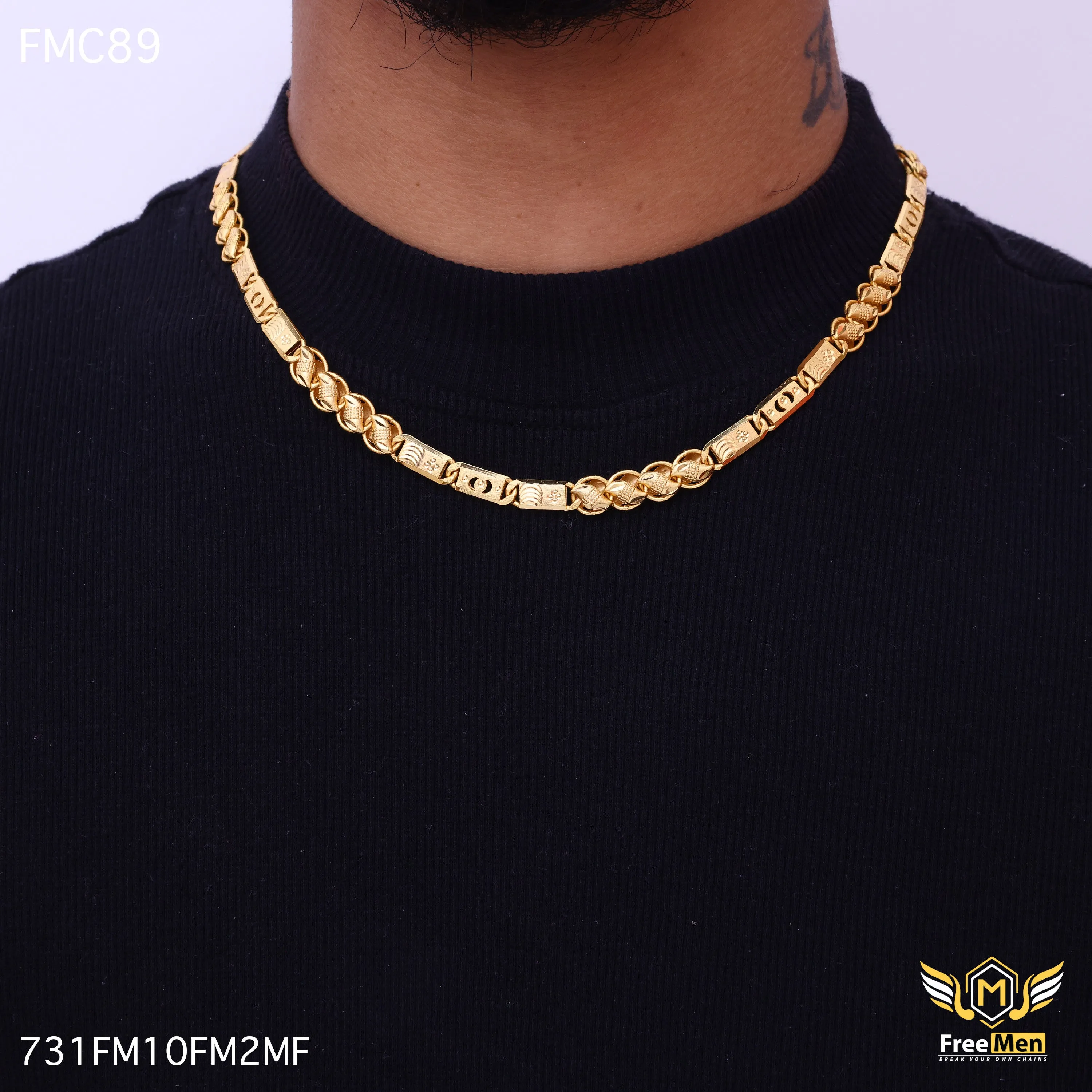 Freemen Gratifying Kohli Nawabi OBT Chain for Men - FMC89