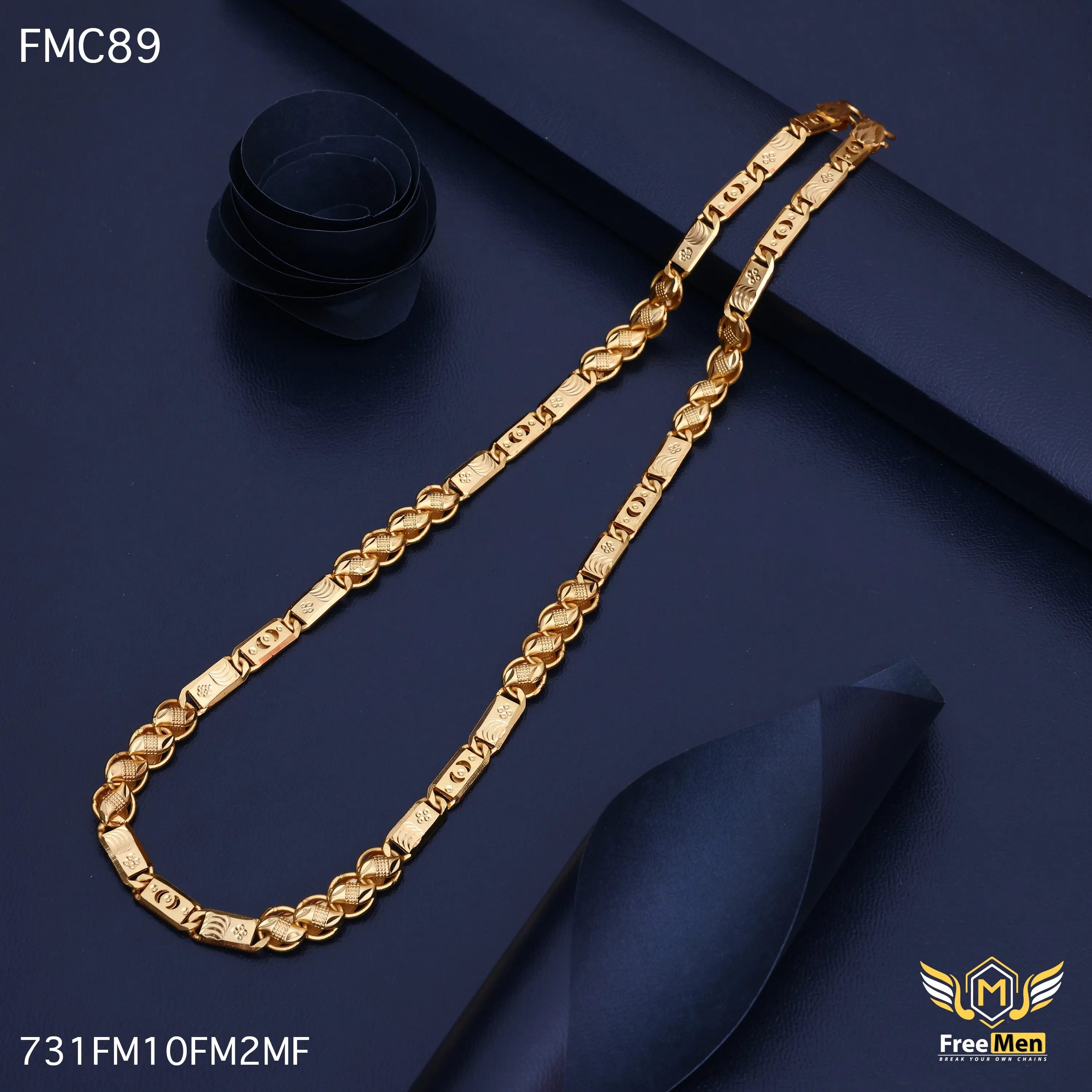 Freemen Gratifying Kohli Nawabi OBT Chain for Men - FMC89