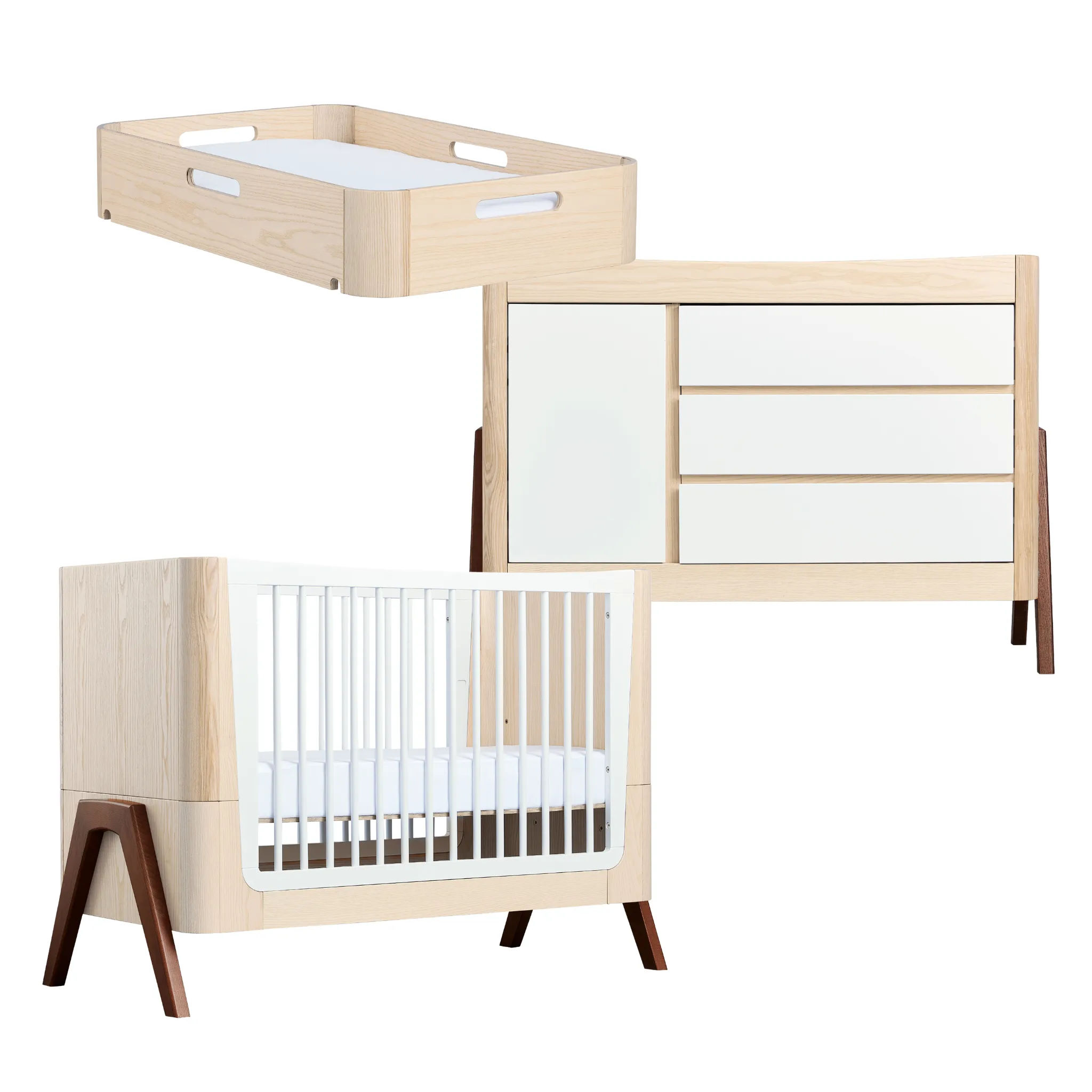 Gaia Baby | Hera Cot Bed, Dresser & Changer Bundle