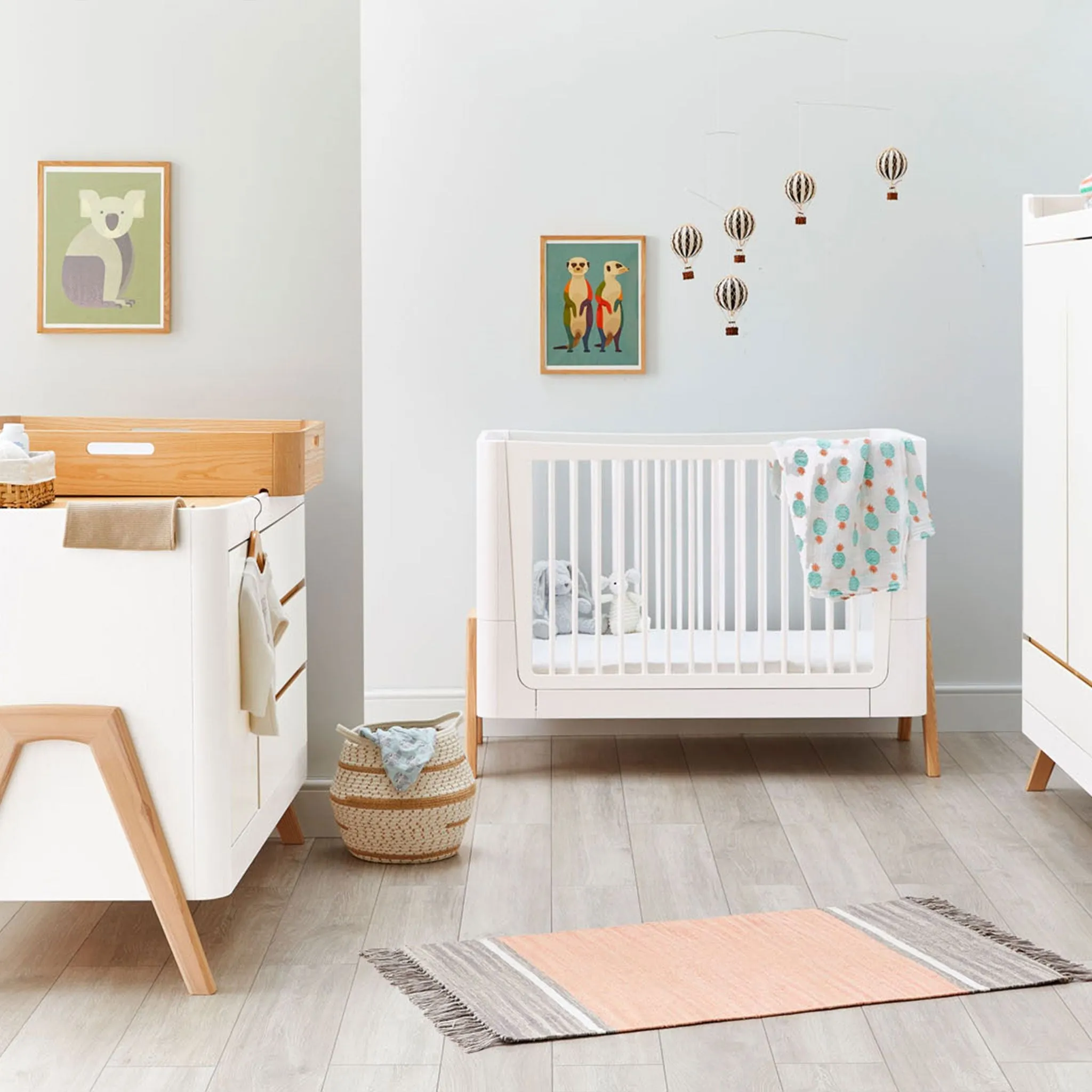 Gaia Baby | Hera Cot Bed, Dresser & Changer Bundle