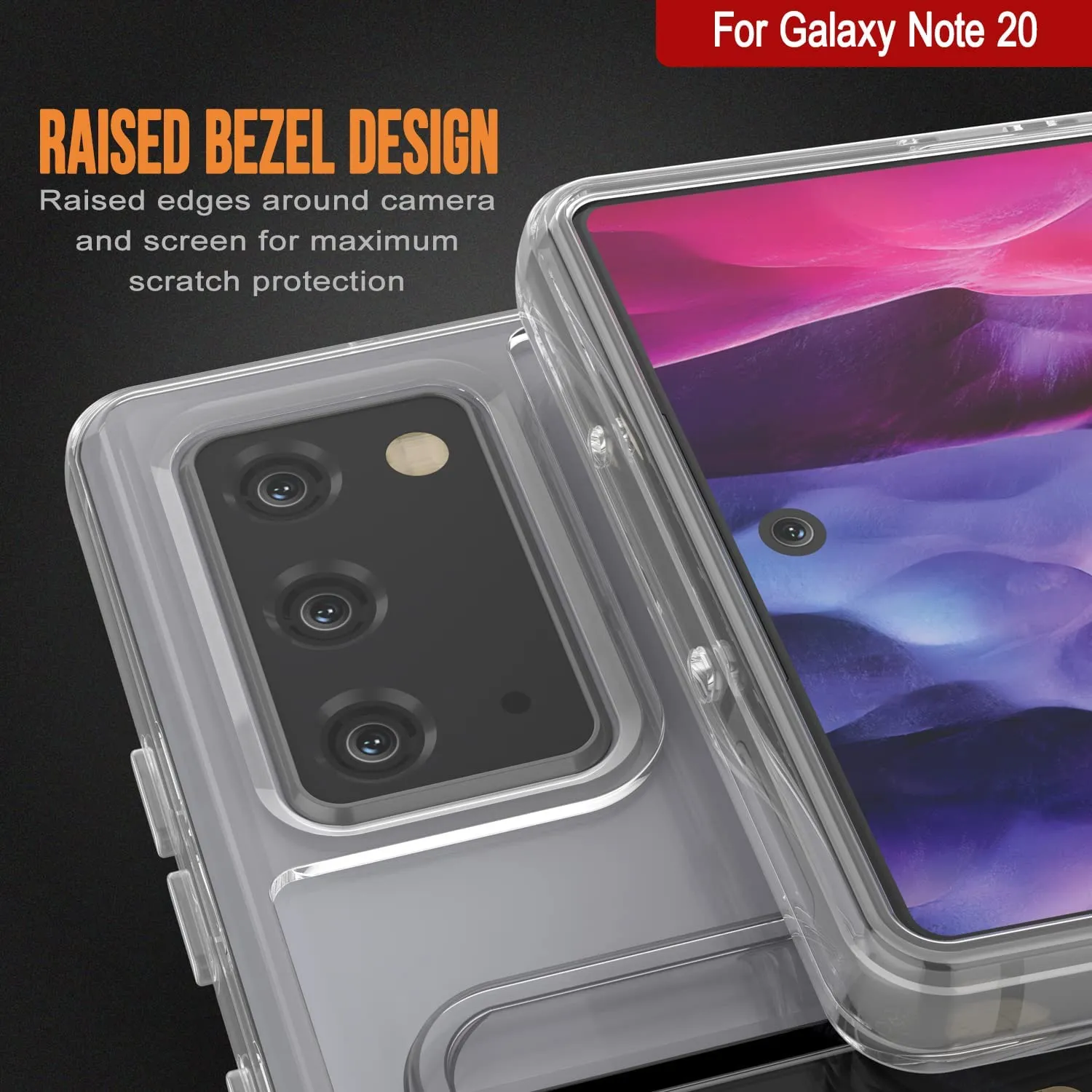 Galaxy Note 20 Card Holder Case [Crystal CardSlot Series] [Slim Fit]