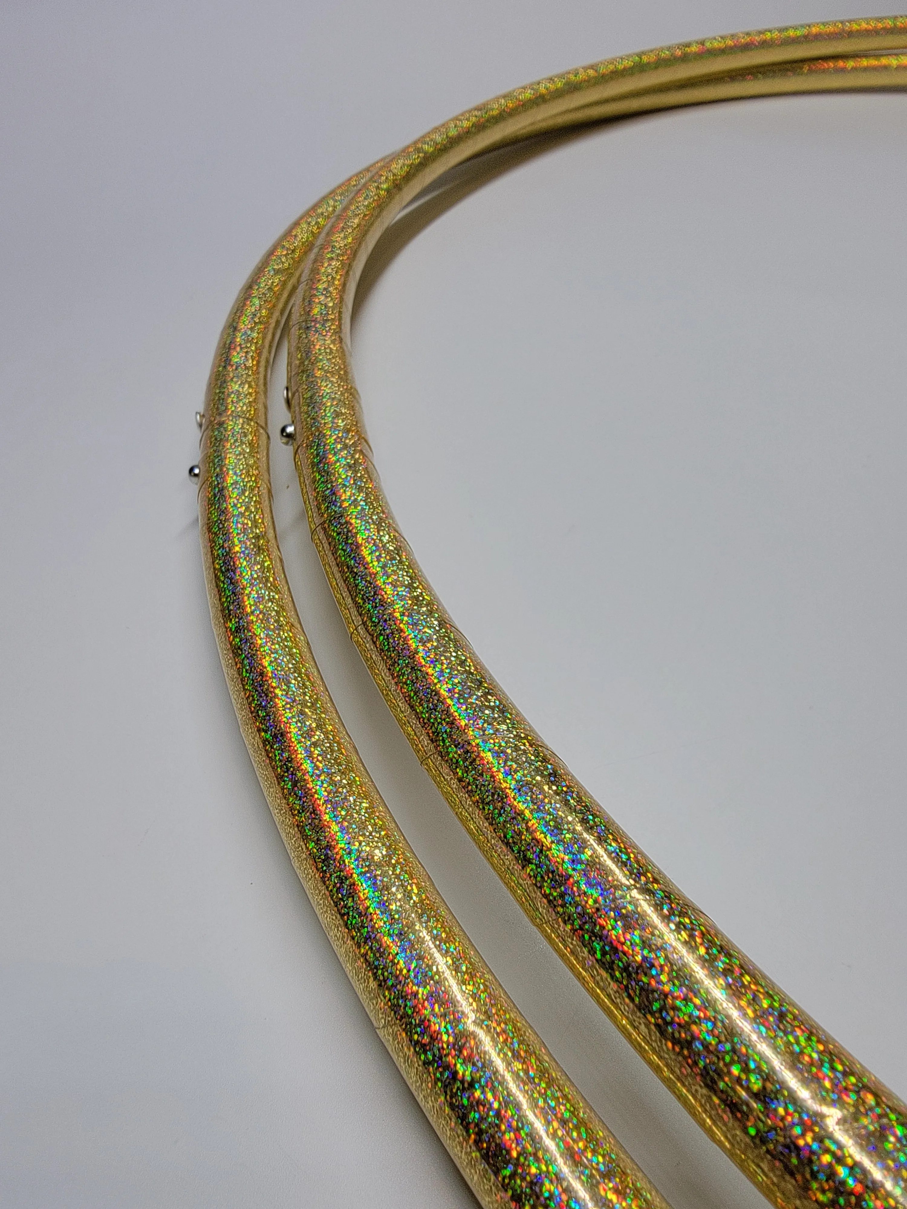 Gold Dust Glitter Taped Hoop