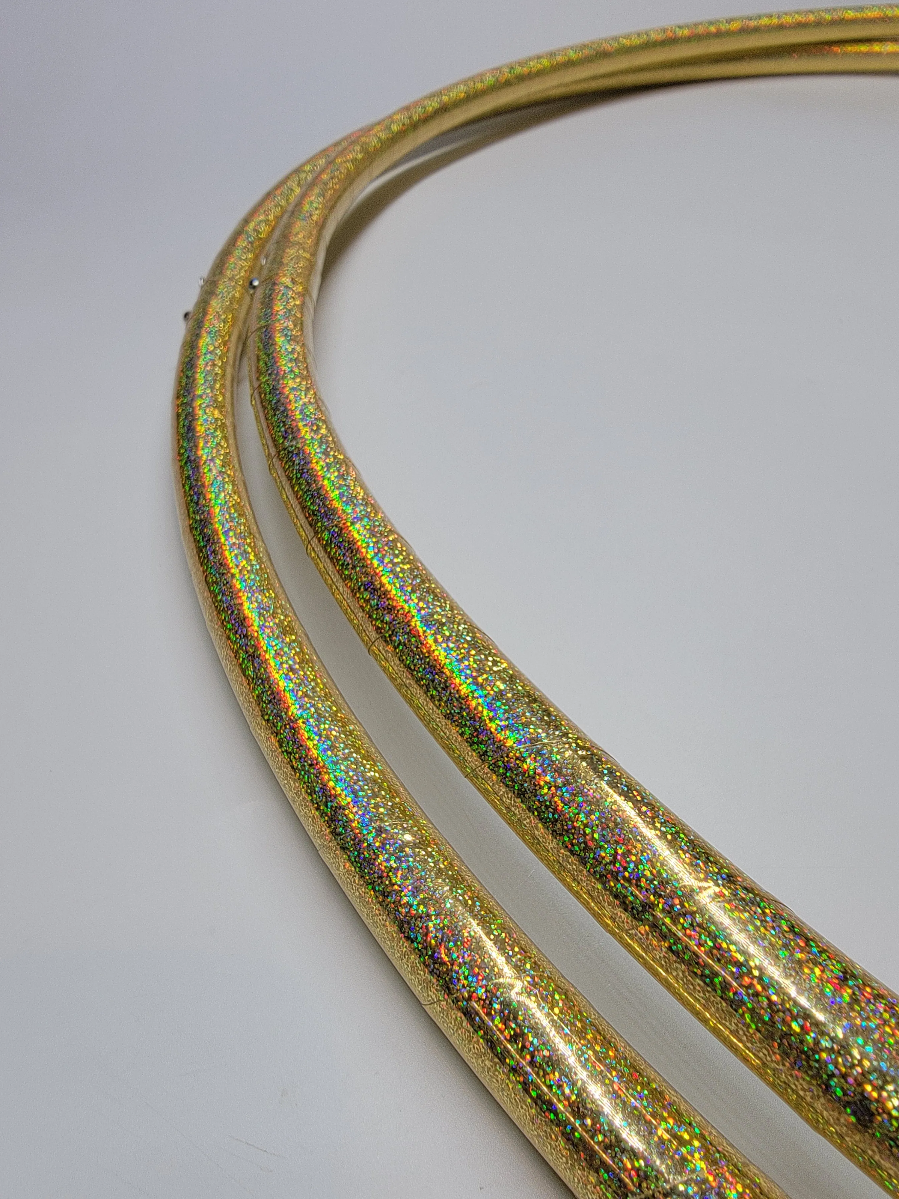 Gold Dust Glitter Taped Hoop