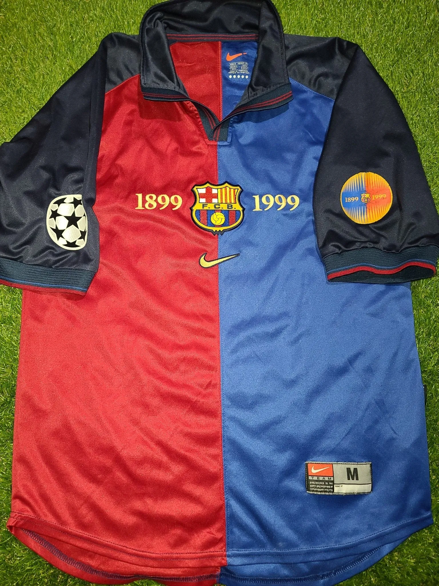 Guardiola Barcelona Centenary 1999 2000 Nike Jersey Shirt Camiseta Maglia M