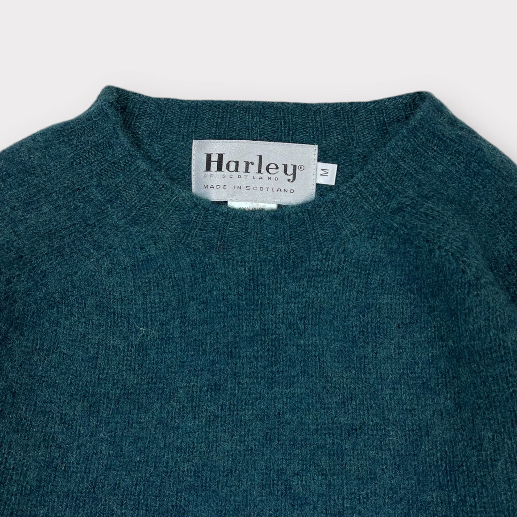 Harley of Scotland Shaggy New Wool Jumper Storm