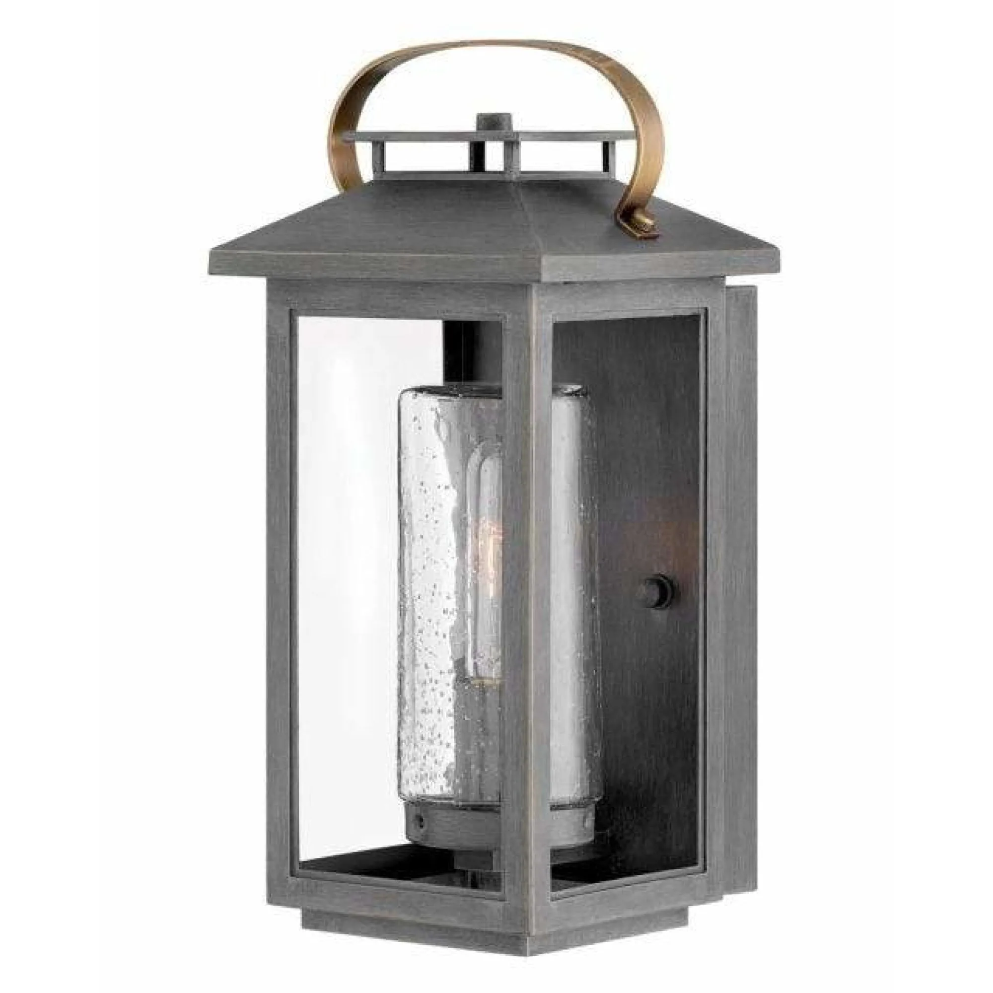 Hatteras Coastal Outdoor Wall Lantern - Small 14" - LED - Ash Bronze