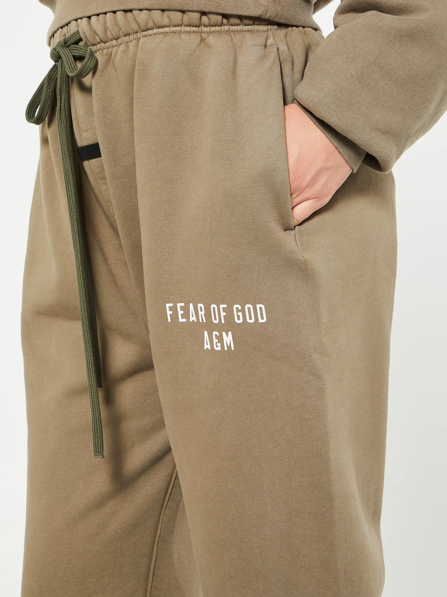 Heavy Fleece Sweatpants in Military