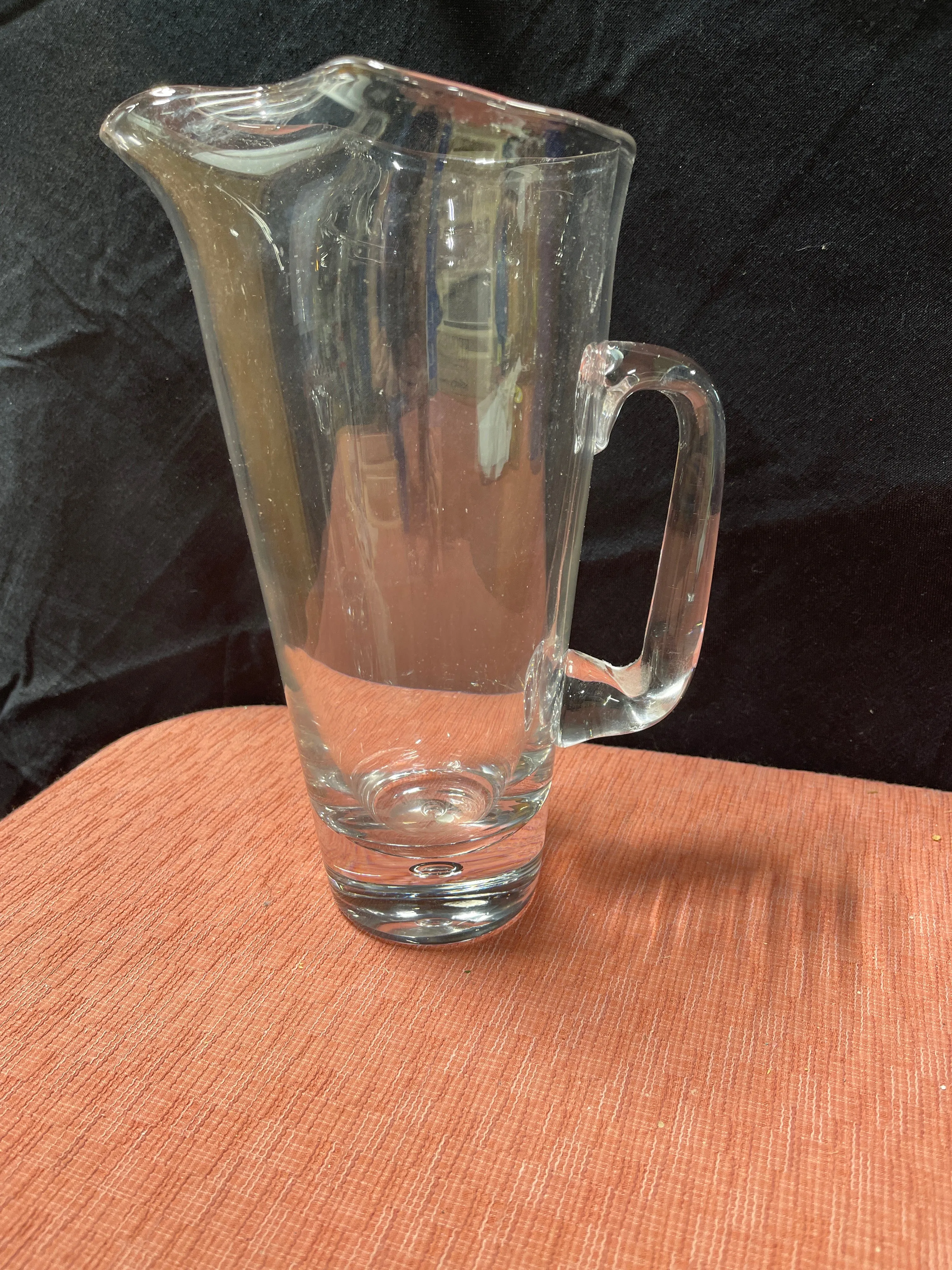 Heavy Glass Pitcher