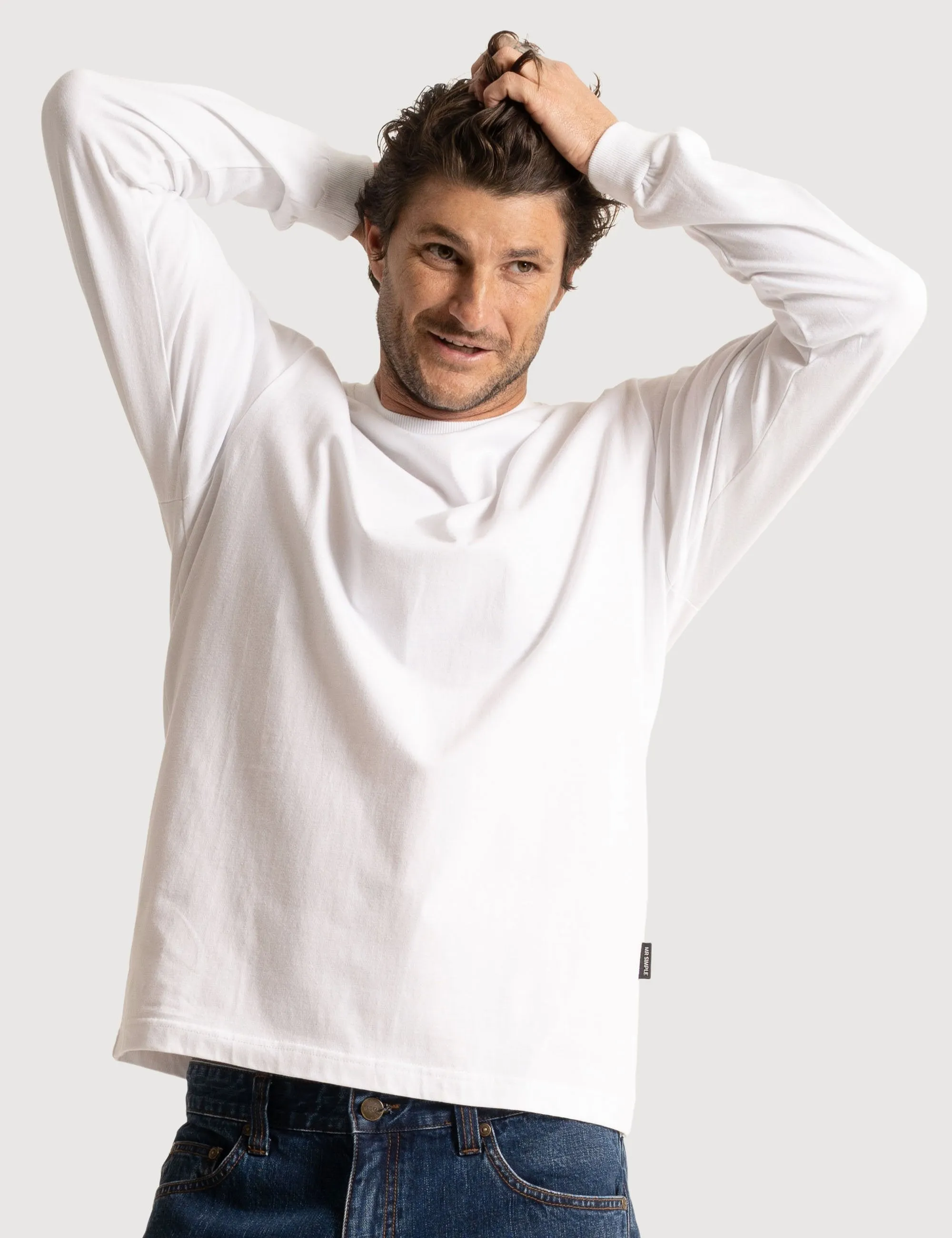 Heavy Weight Longsleeve Tee - White