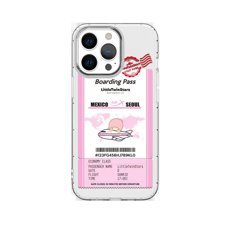 Hello Kitty & Friends boarding pass iPhone jelly cover - SANRIO Korea