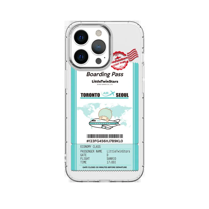 Hello Kitty & Friends boarding pass iPhone jelly cover - SANRIO Korea