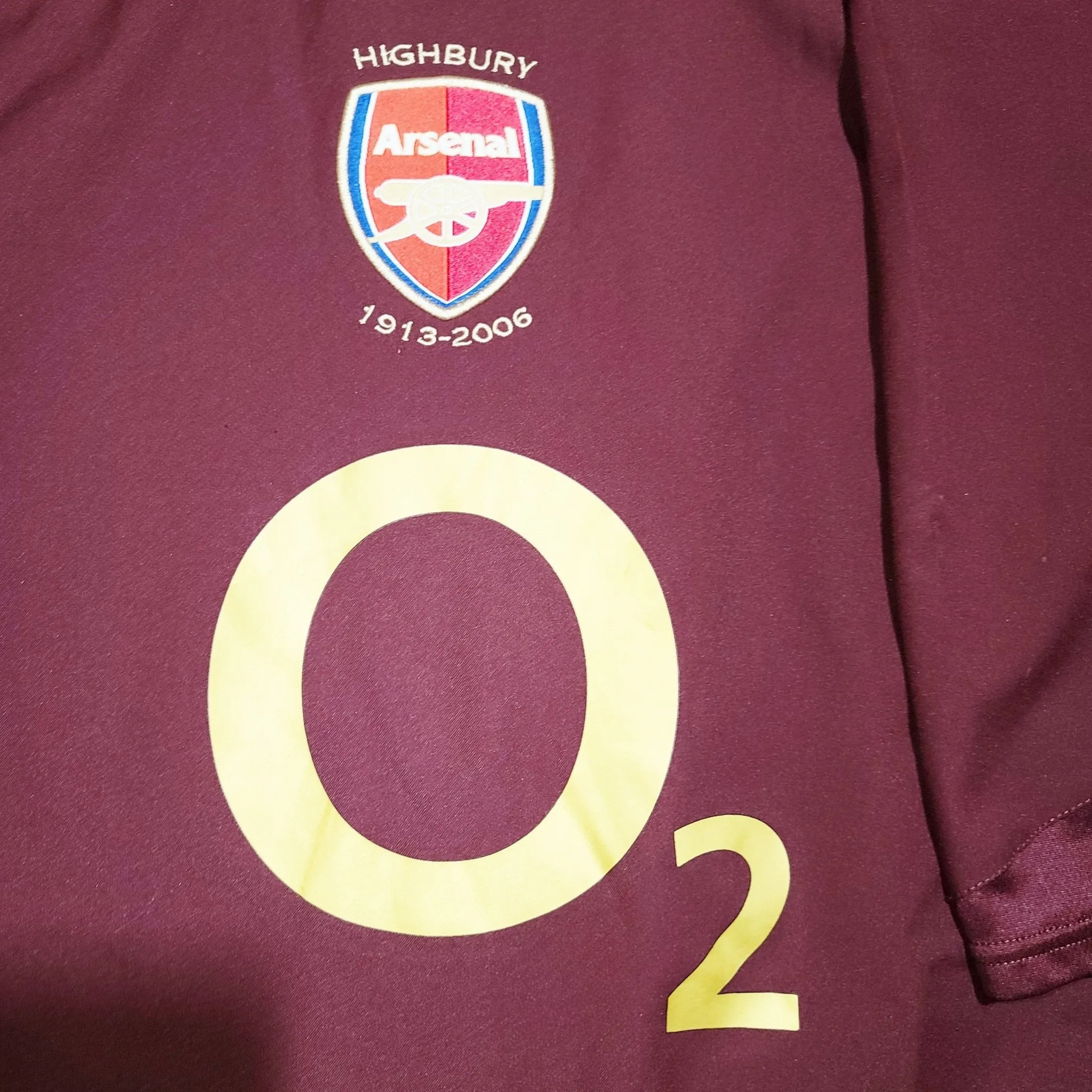 Henry Arsenal 2005 2006 Nike Home HIGHBURY COMMEMORATIVE UEFA Jersey Shirt L SKU# 195578