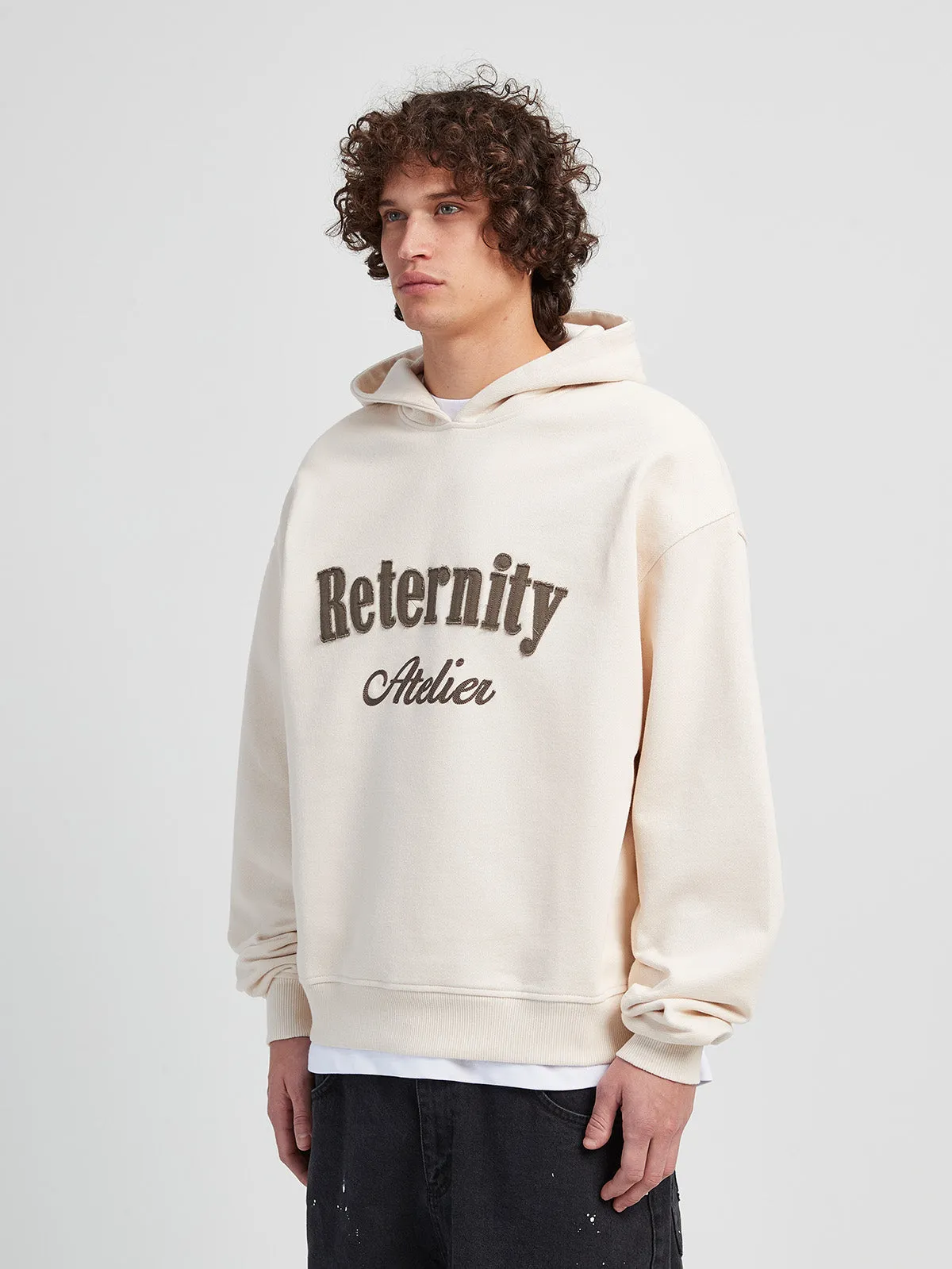 HOODIE ‘RETERNITY ATELIER’ - CREAM