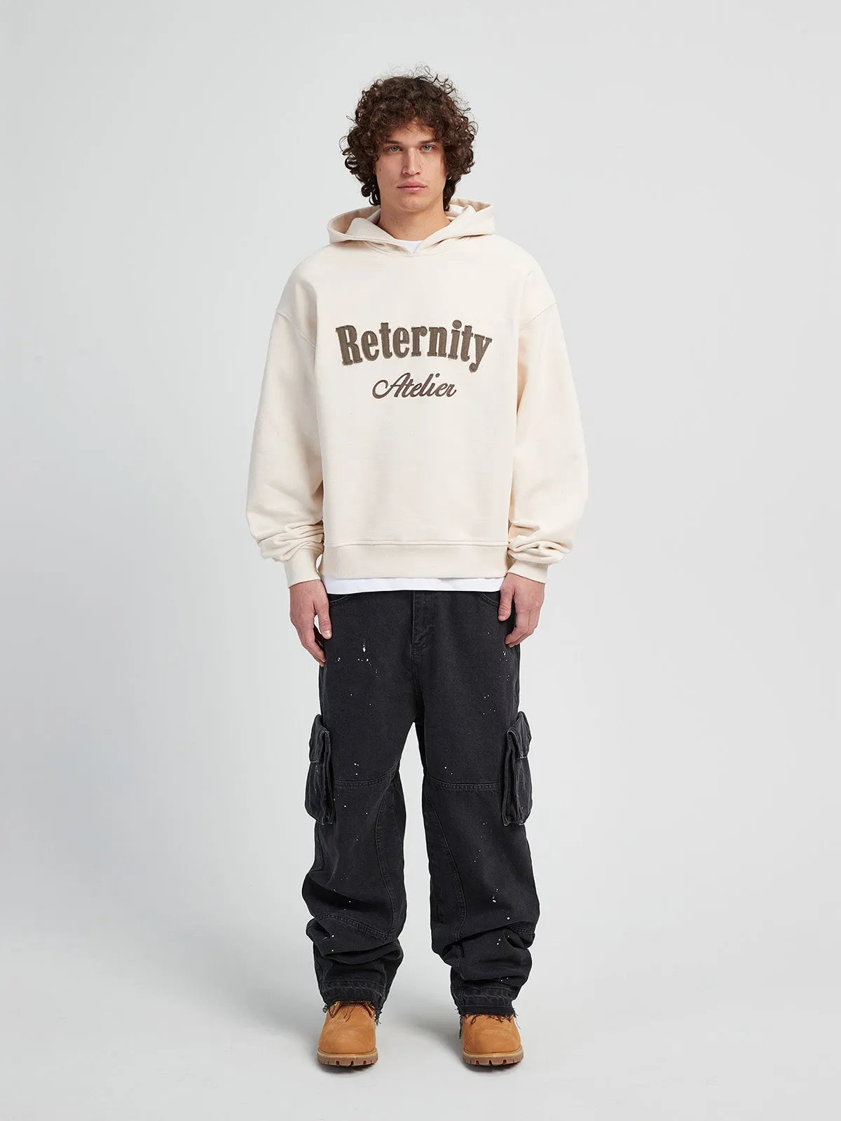 HOODIE ‘RETERNITY ATELIER’ - CREAM