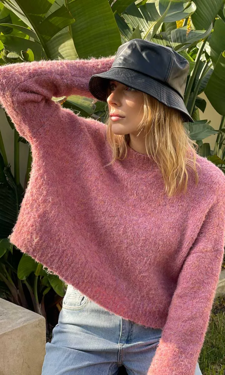 HOSS Elle Mottled Pink Jumper