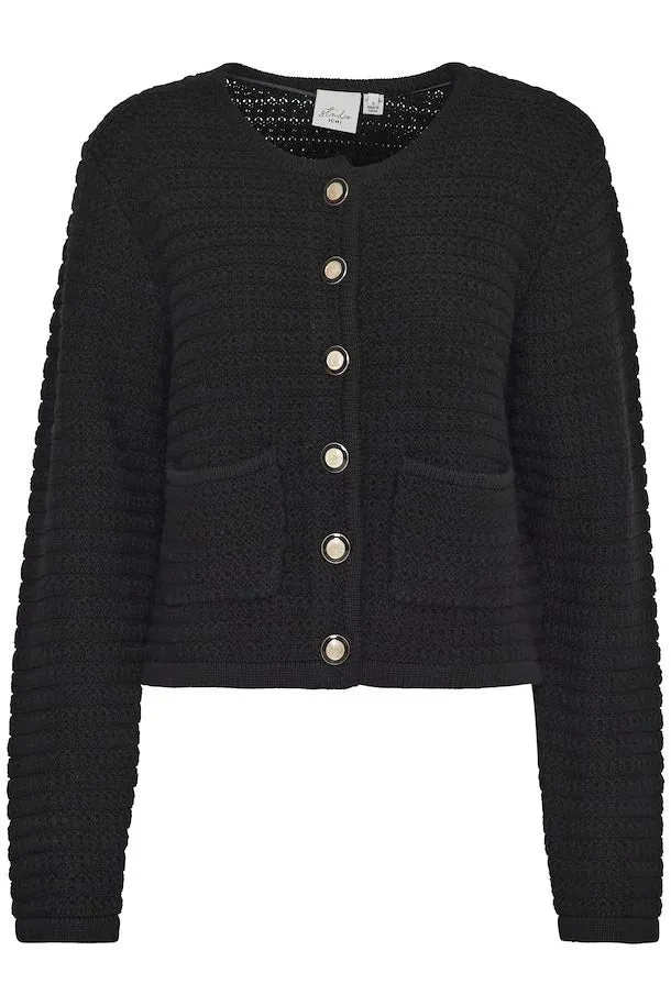 ICHI Beccas Black Cardigan