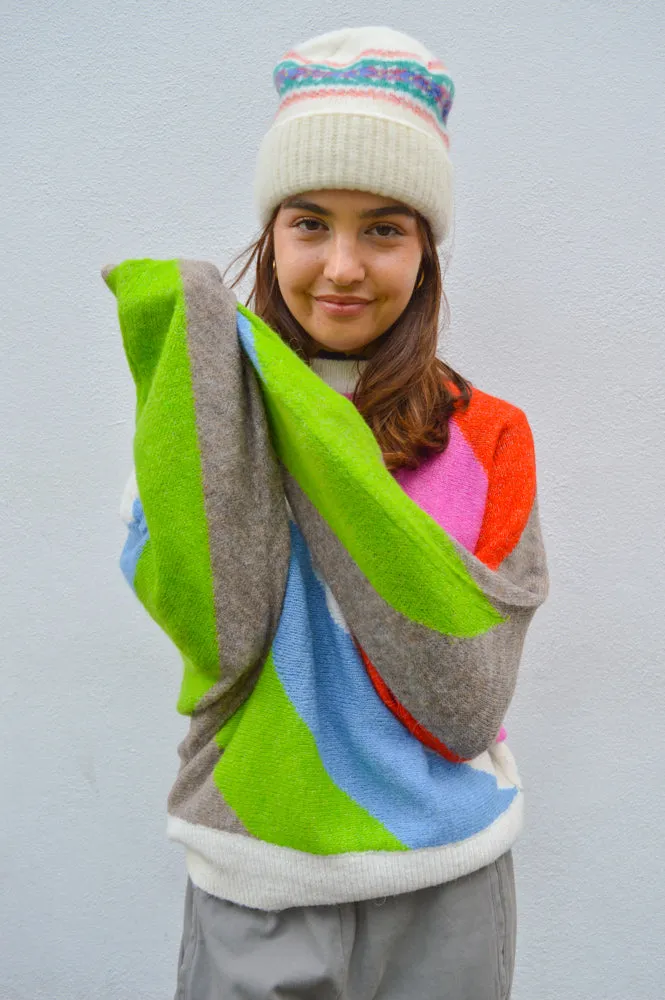 ICHI Kamara Multi Colour Pullover