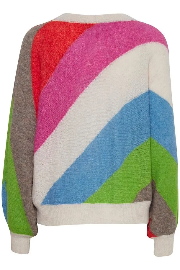 ICHI Kamara Multi Colour Pullover