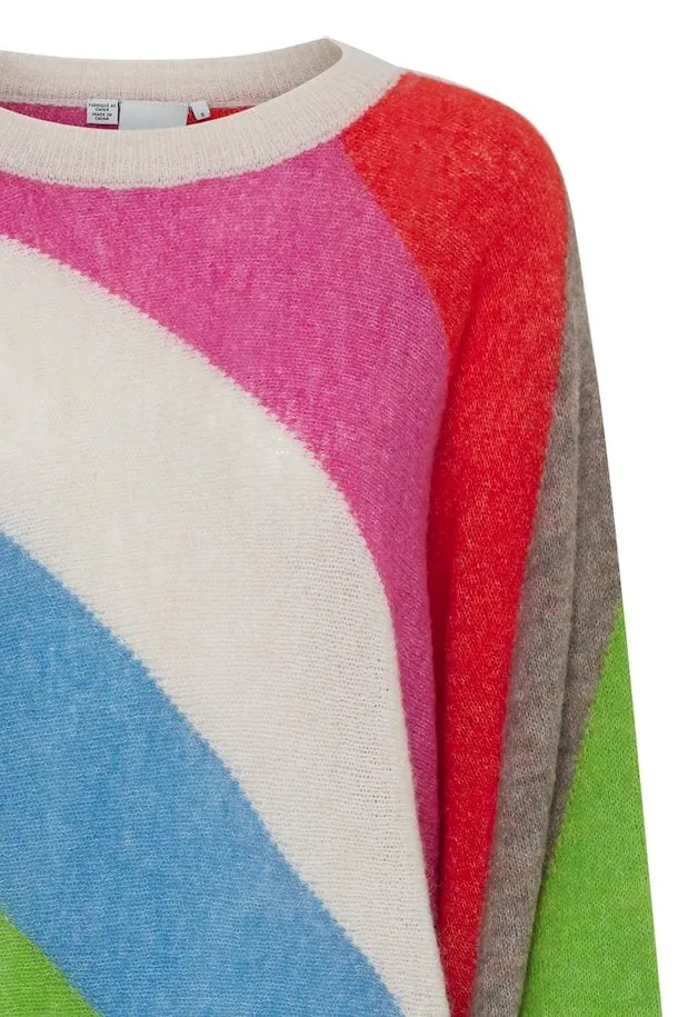 ICHI Kamara Multi Colour Pullover