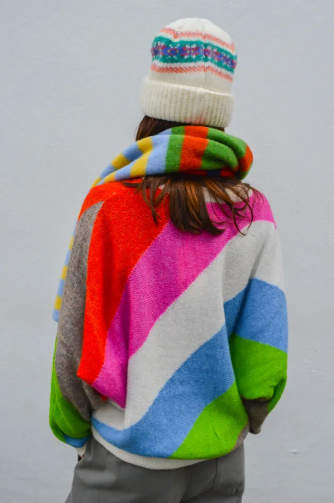 ICHI Kamara Multi Colour Pullover