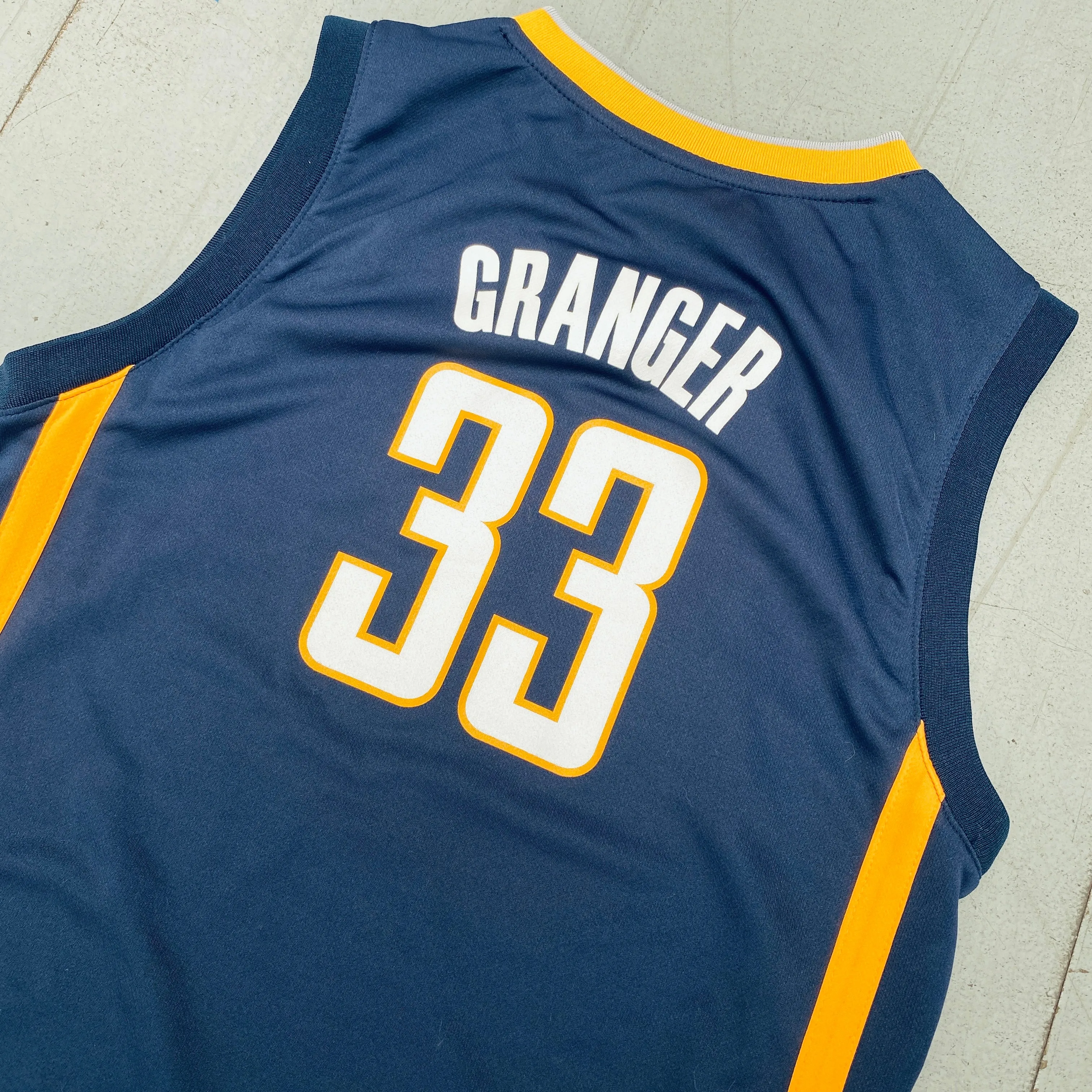 Indiana Pacers: Danny Granger 2013/14 Navy Blue Adidas Jersey (S)