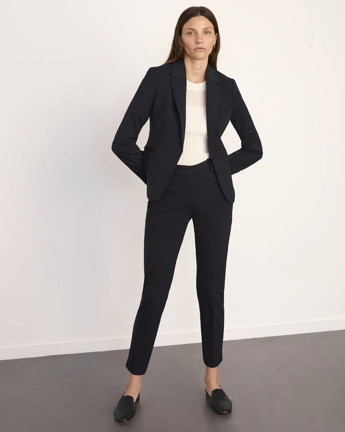 Italian Wool Stretch Paris Jacket | Navy