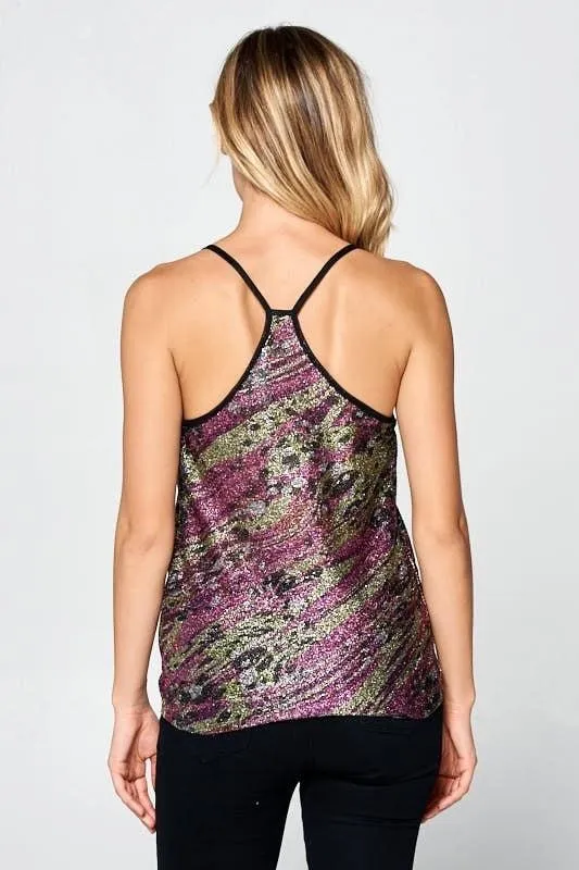 Jasmine Multi Shimmer Top-FINAL SALE-NOT ELIGIBLE FOR EXCHANGE OR REFUND