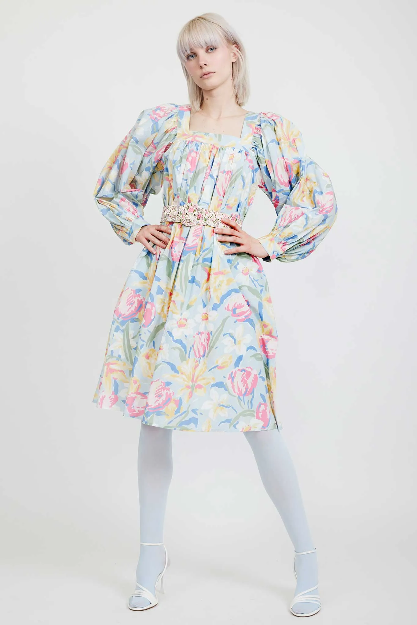 Laura Ashley x BATSHEVA Beaumaris Dress in Tulips