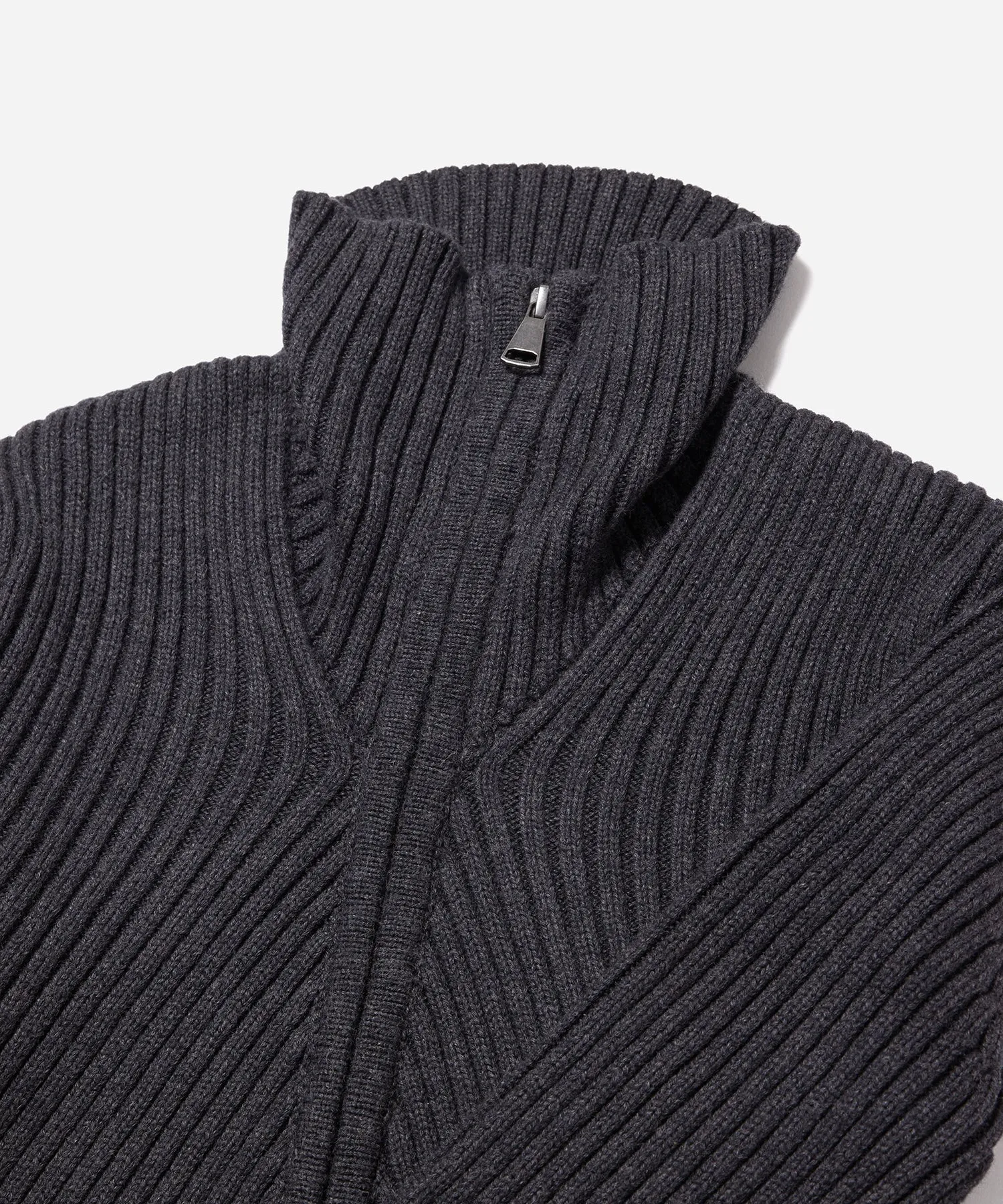 Leah Cashmere Zip Sweater