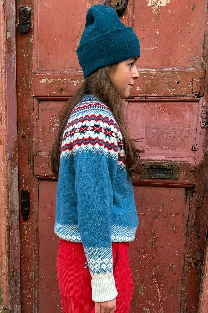 Lowie Caerphilly Fairisle Jumper in Blue