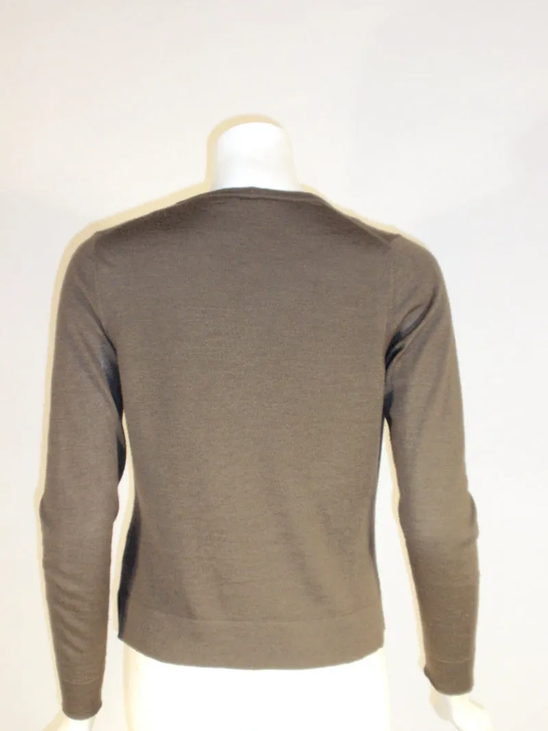 MARLOWE 2 pc Dark Gray Tank and Cashmere Cardigan