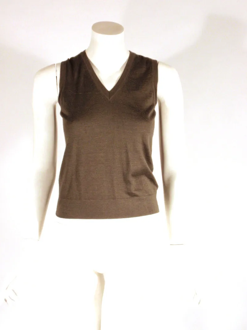 MARLOWE 2 pc Dark Gray Tank and Cashmere Cardigan