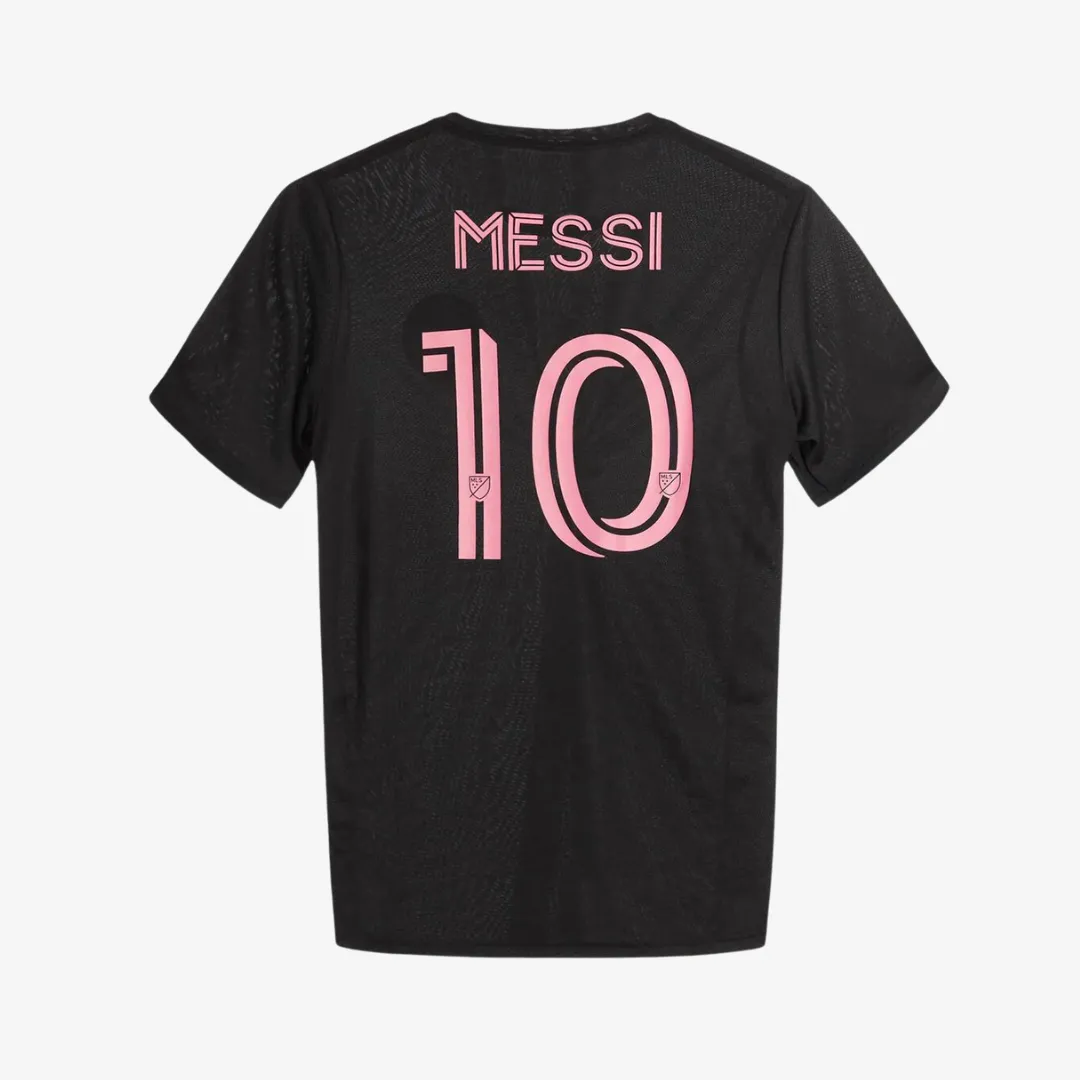 mens adidas lionel messi interm miami replica jersey (black)